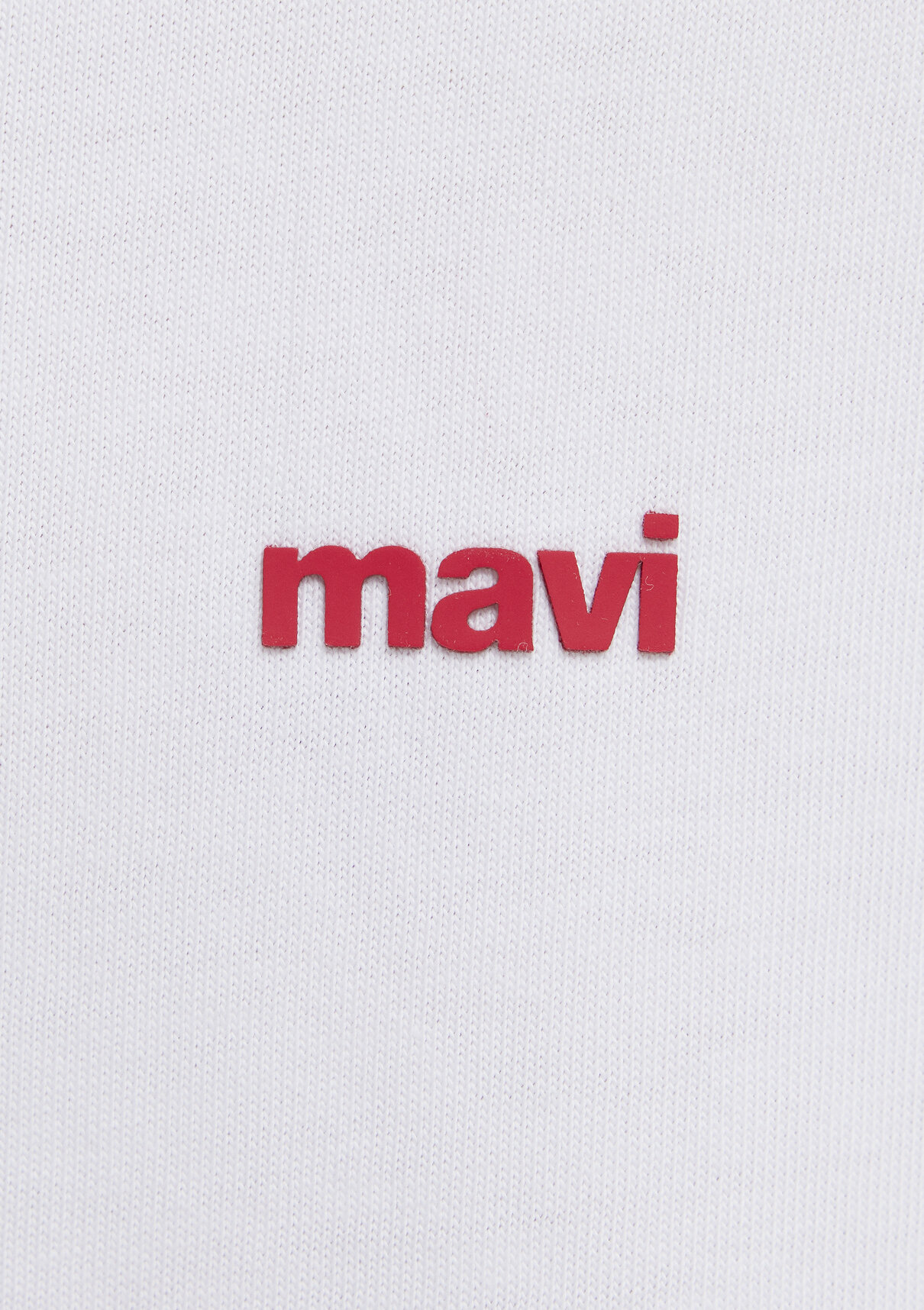 Mavi Logo Baskılı Beyaz Basic Tişört görsel 8