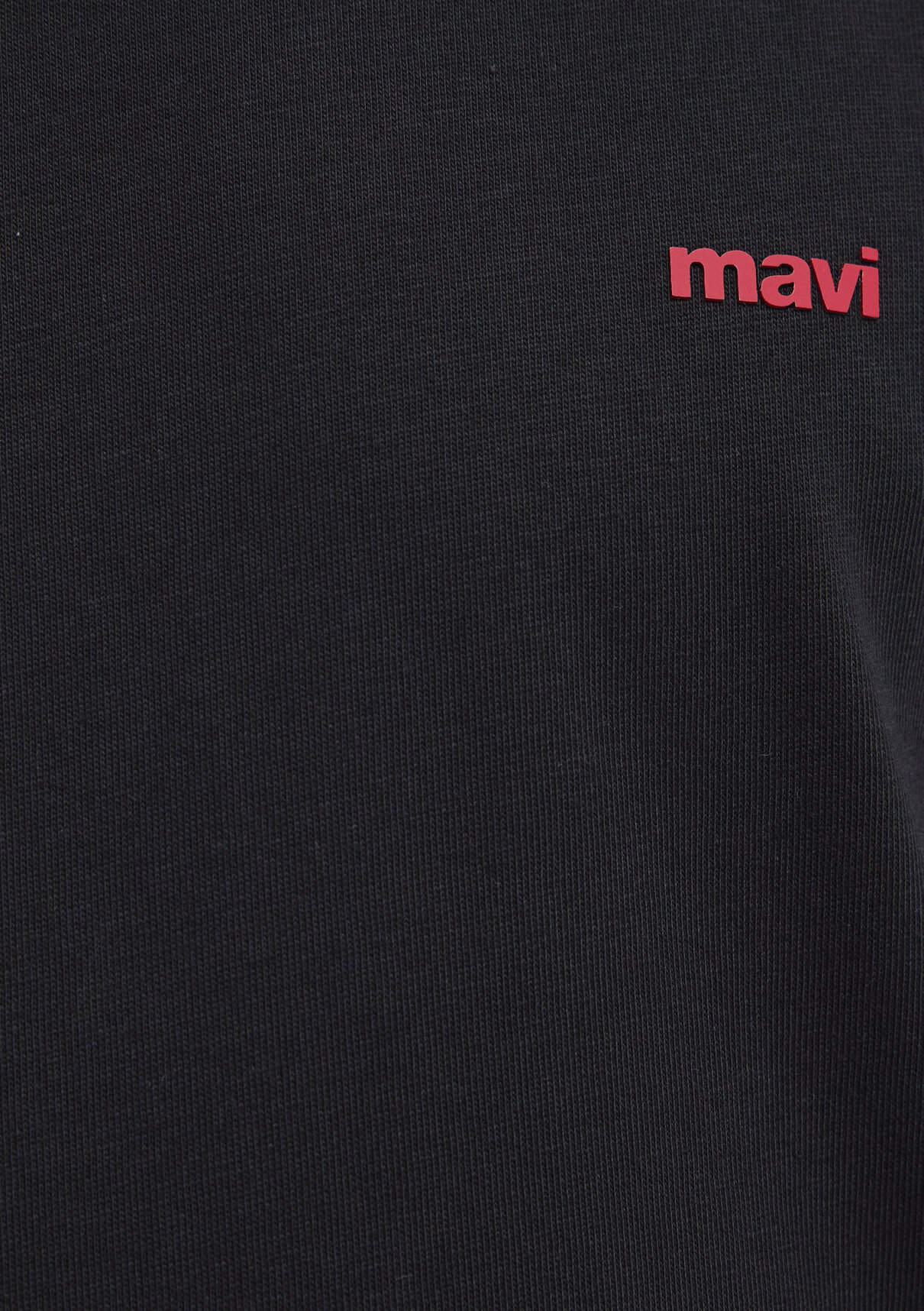 Mavi Logo Baskılı Siyah Basic Tişört görsel 7
