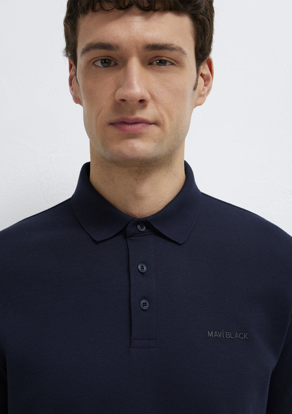 Mavi Black Lacivert Polo Tişört görsel 6