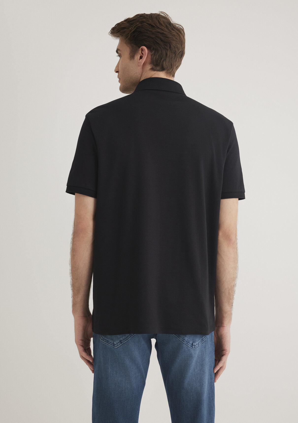 Mavi Black Siyah Polo Tişört görsel 5