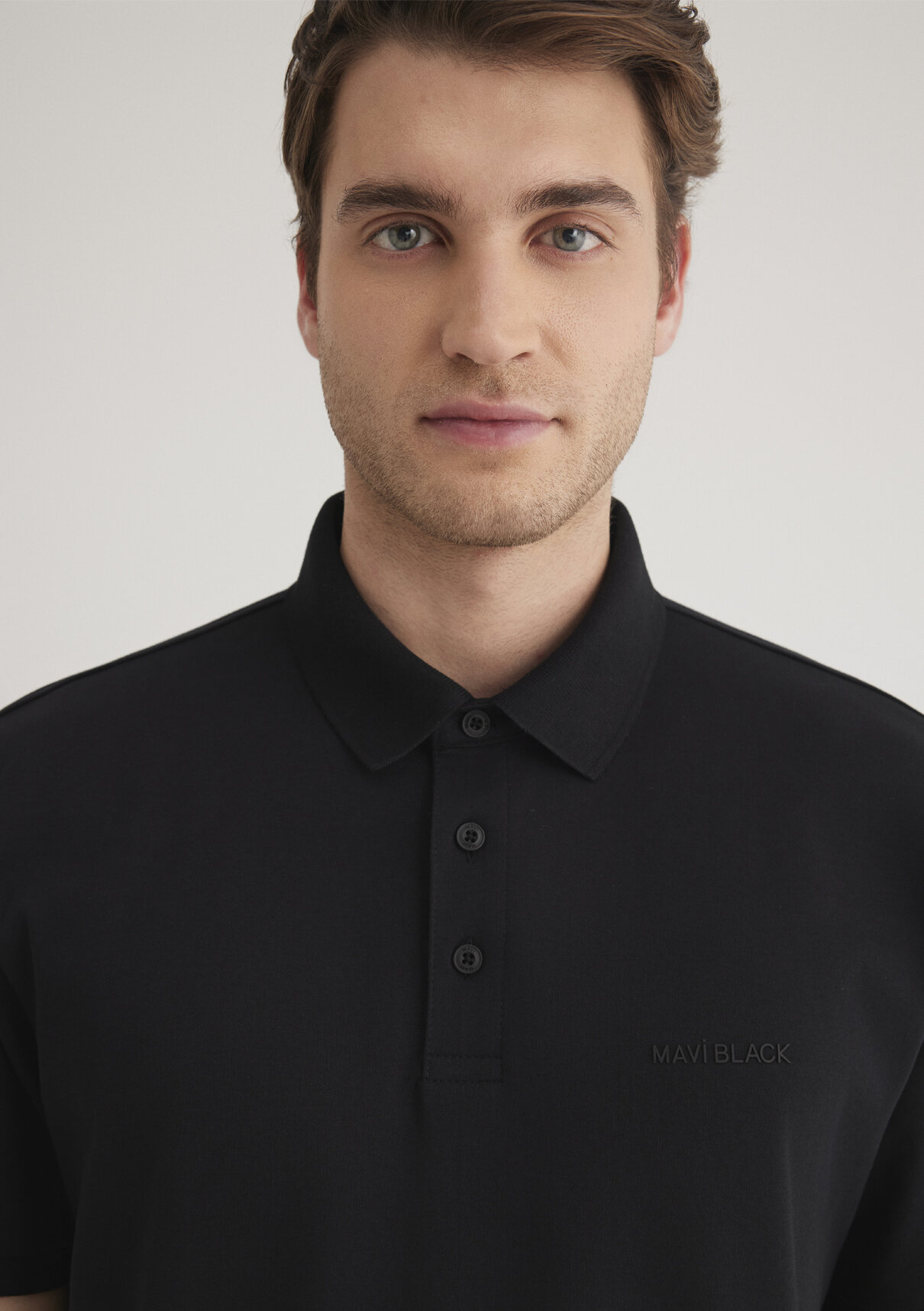 Mavi Black Siyah Polo Tişört görsel 6