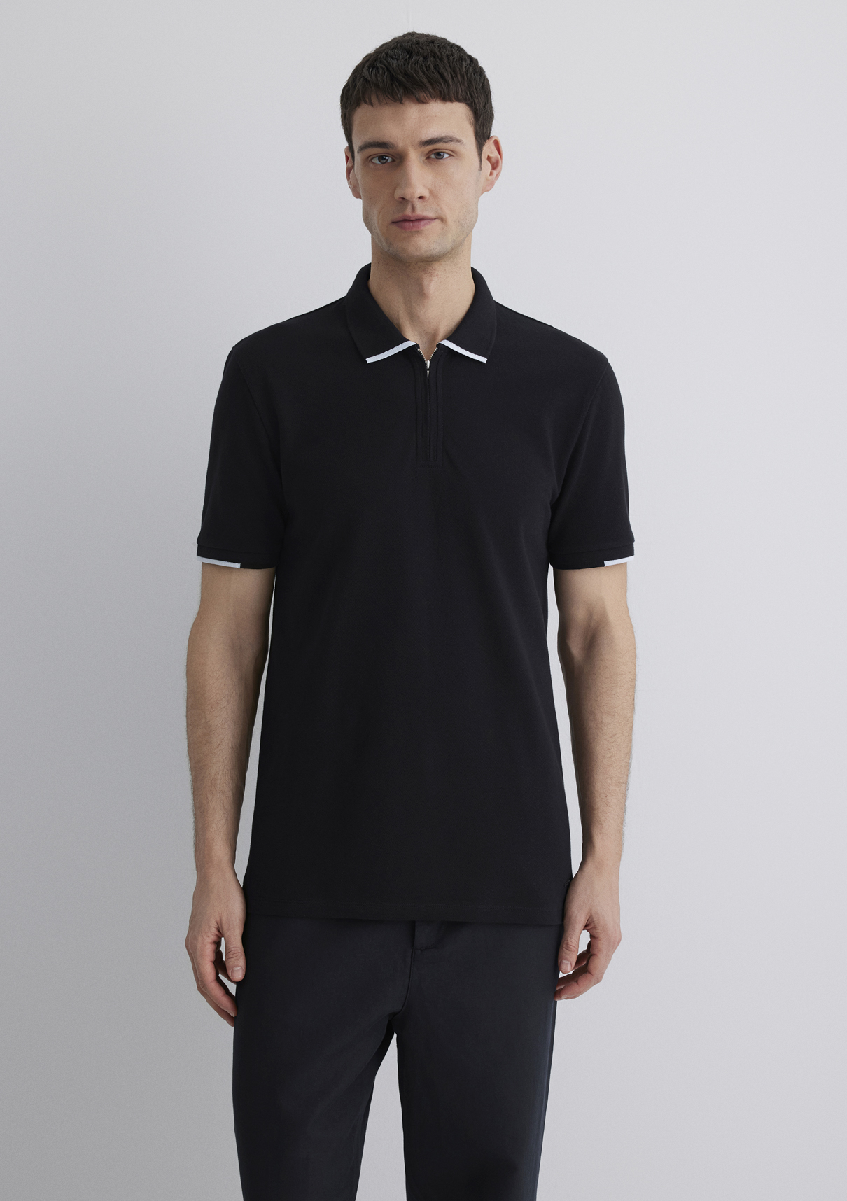 Mavi Şerit Detaylı Mavi Black Polo Tişört görsel 4