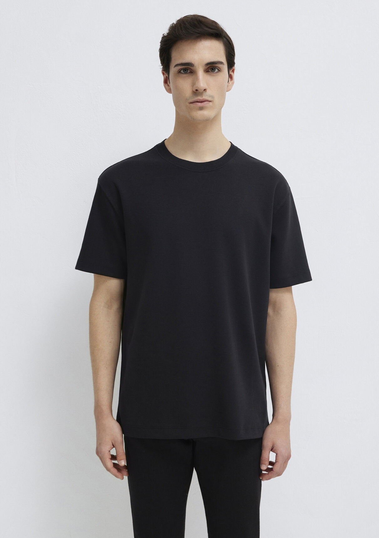 Mavi Black Siyah Basic Tişört görsel 3