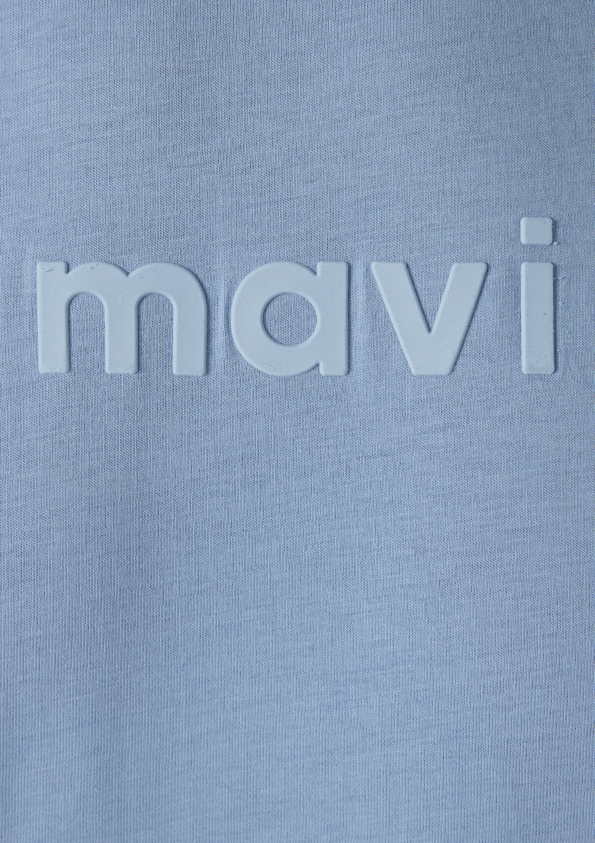 Mavi Logo Baskılı Mavi Tişört görsel 7
