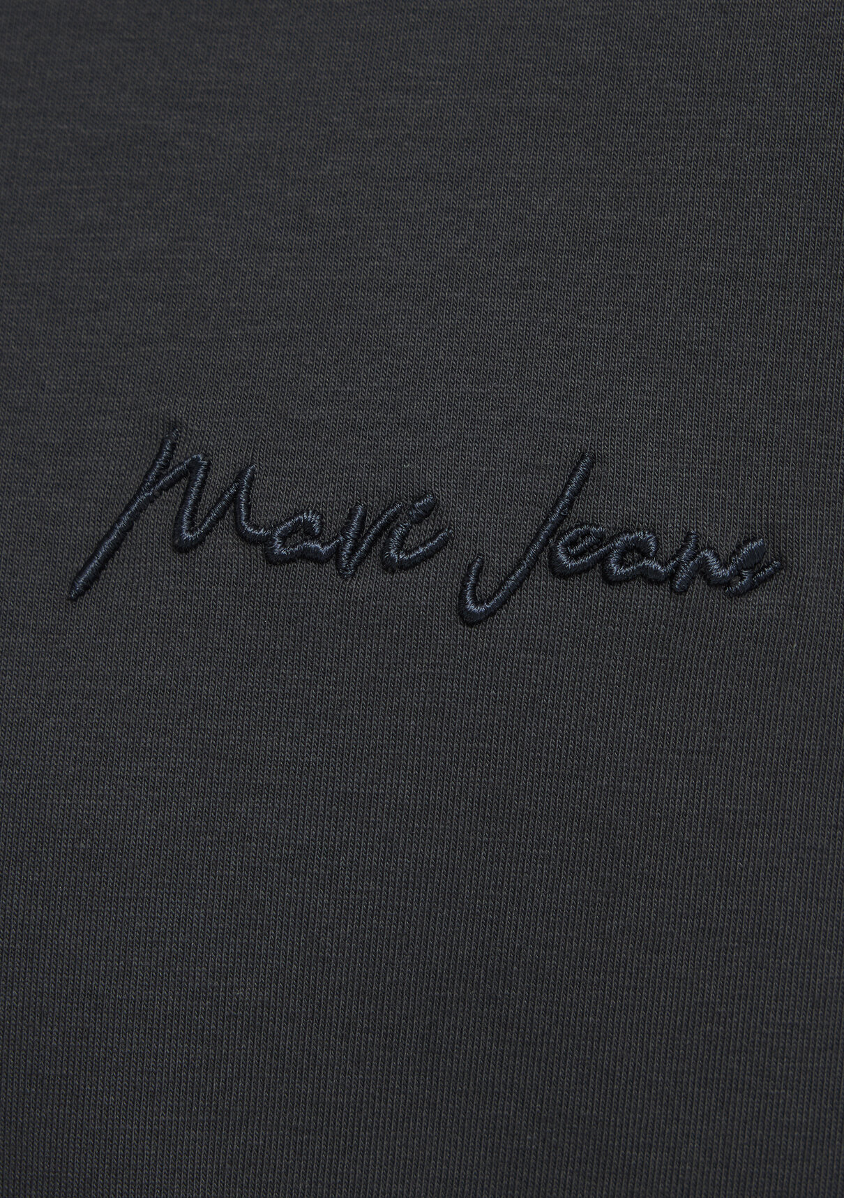 Mavi Jeans Nakışlı Antrasit Basic Tişört görsel 7