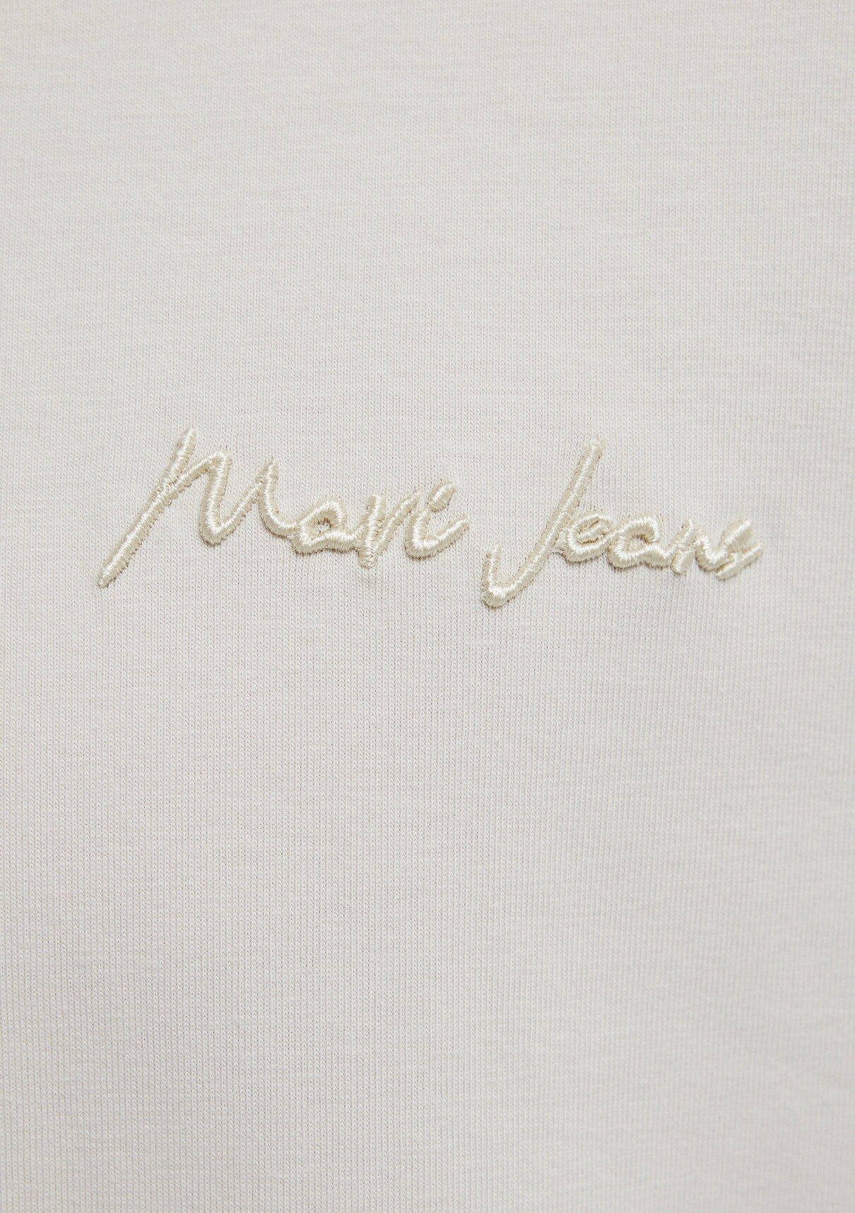 Mavi Jeans Nakışlı Ekru Basic tişört görsel 8