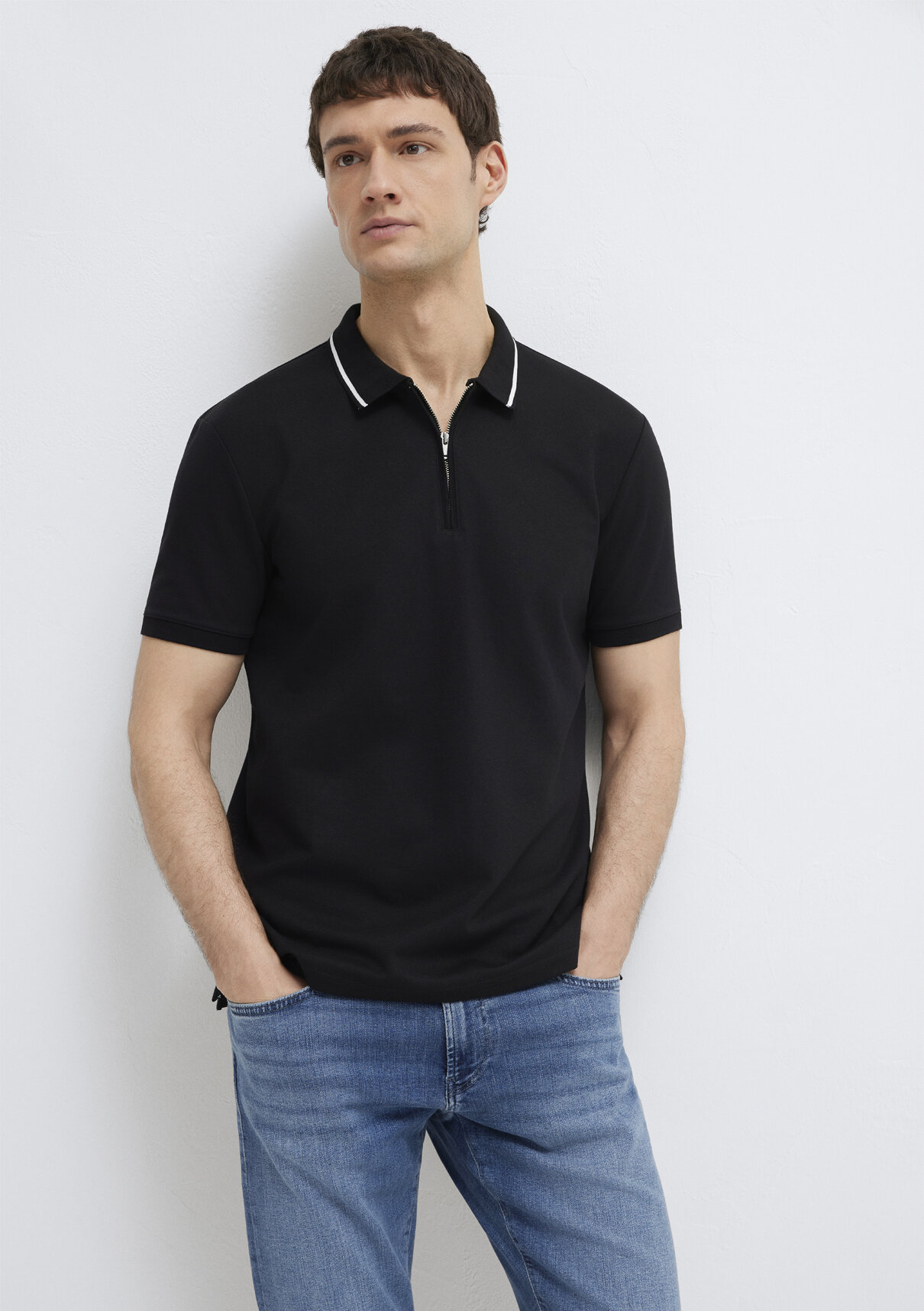 Mavi Soft-Premium Siyah Polo Tişört