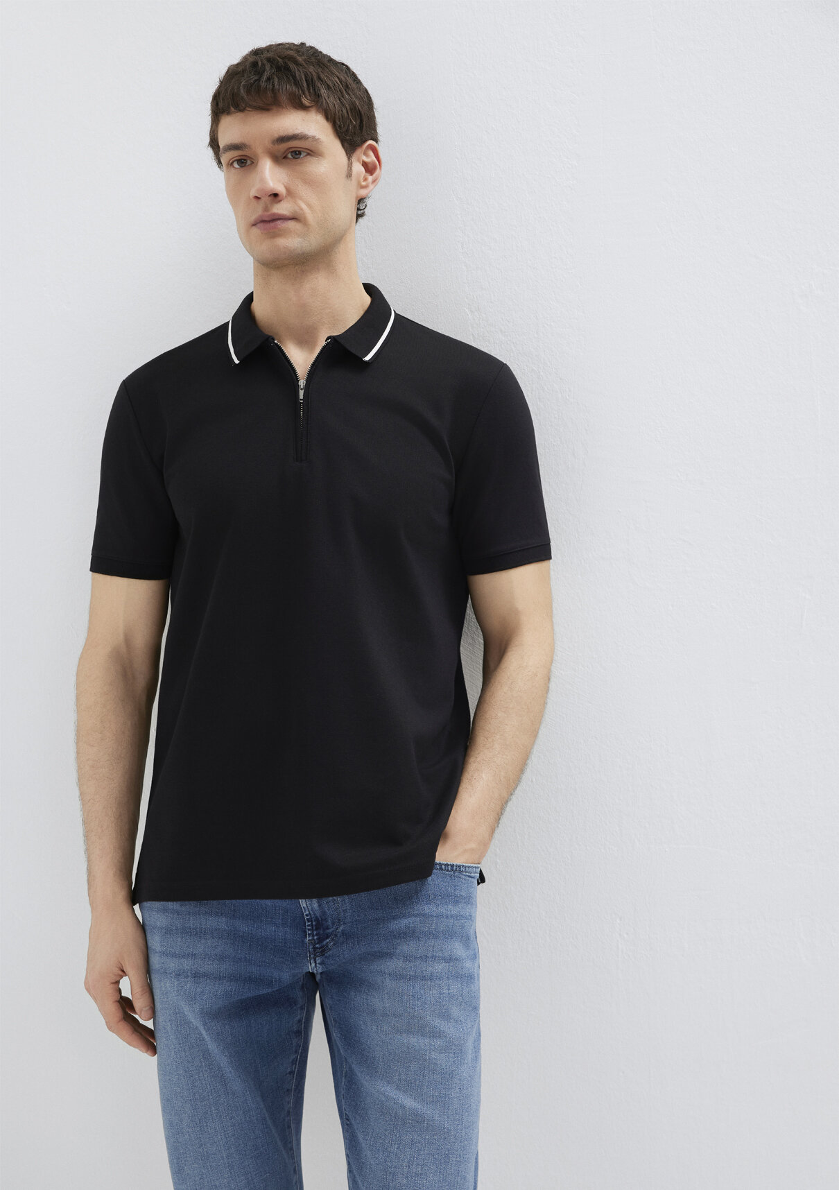 Mavi Soft-Premium Siyah Polo Tişört görsel 2