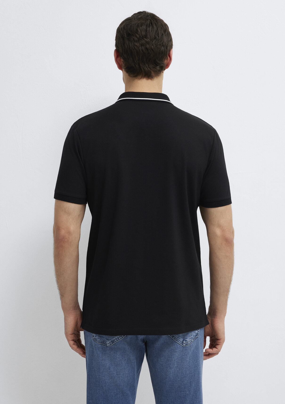 Mavi Soft-Premium Siyah Polo Tişört görsel 5