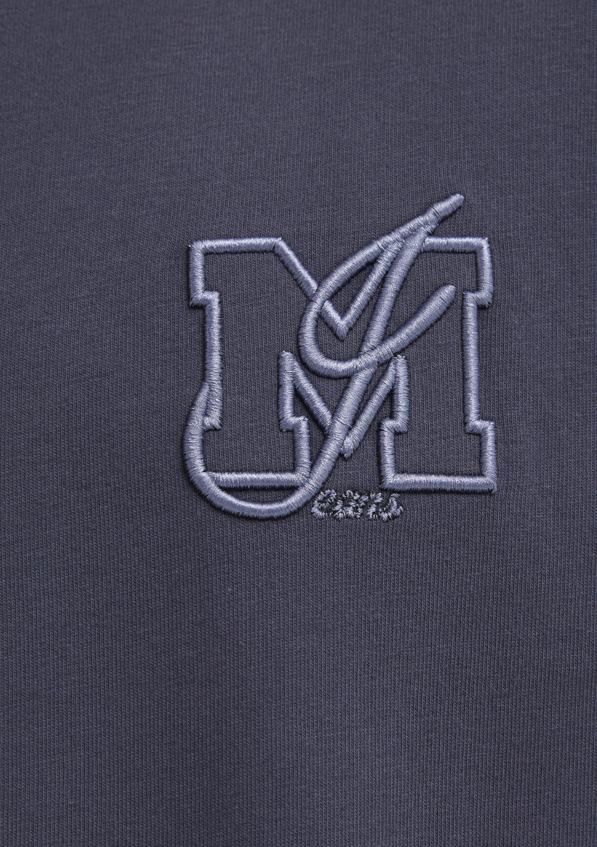 Mavi MJ Logo Detaylı Gri Tişört görsel 7
