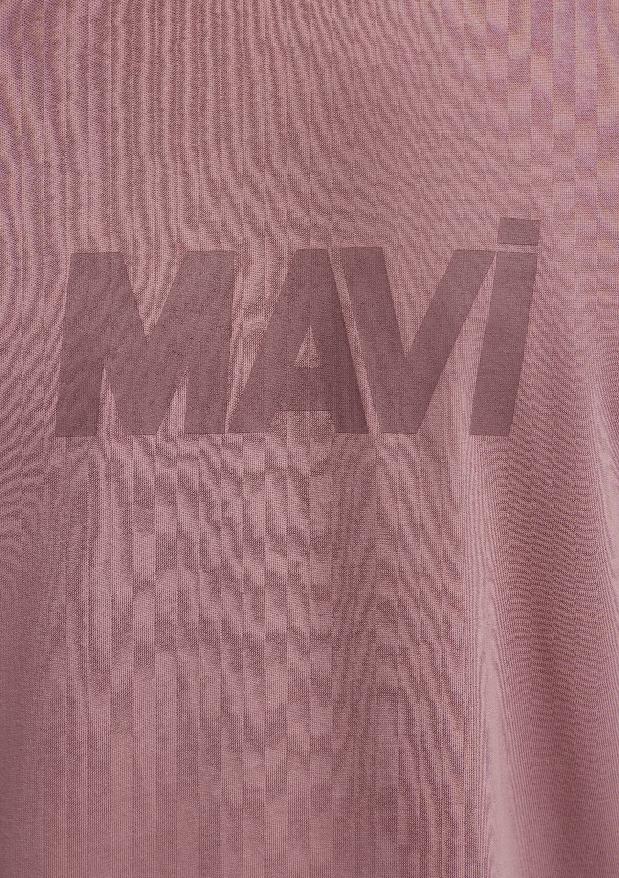 Mavi Logo Baskılı Pembe Tişört görsel 8