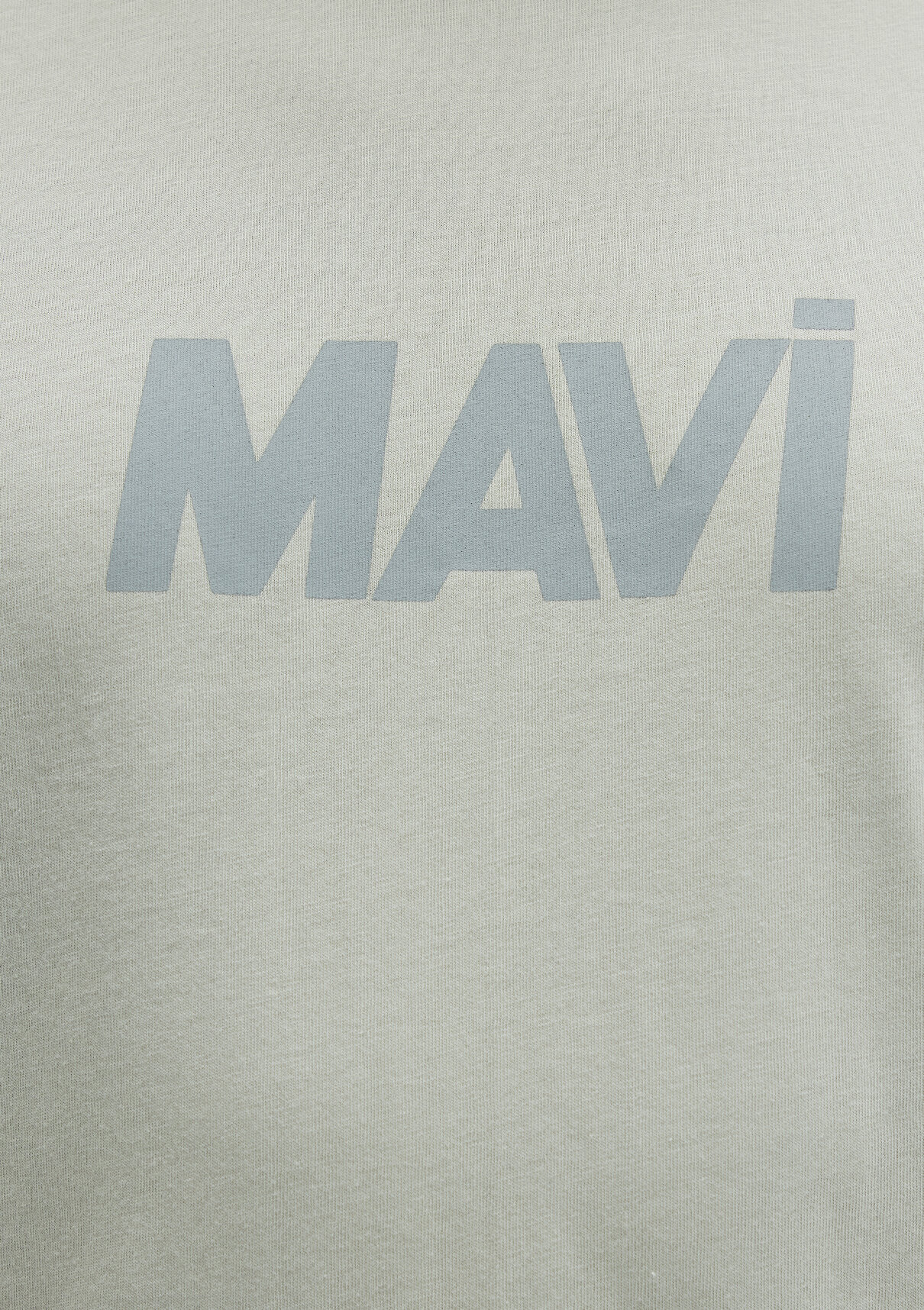 Mavi Logo Baskılı Yeşil Tişört görsel 7