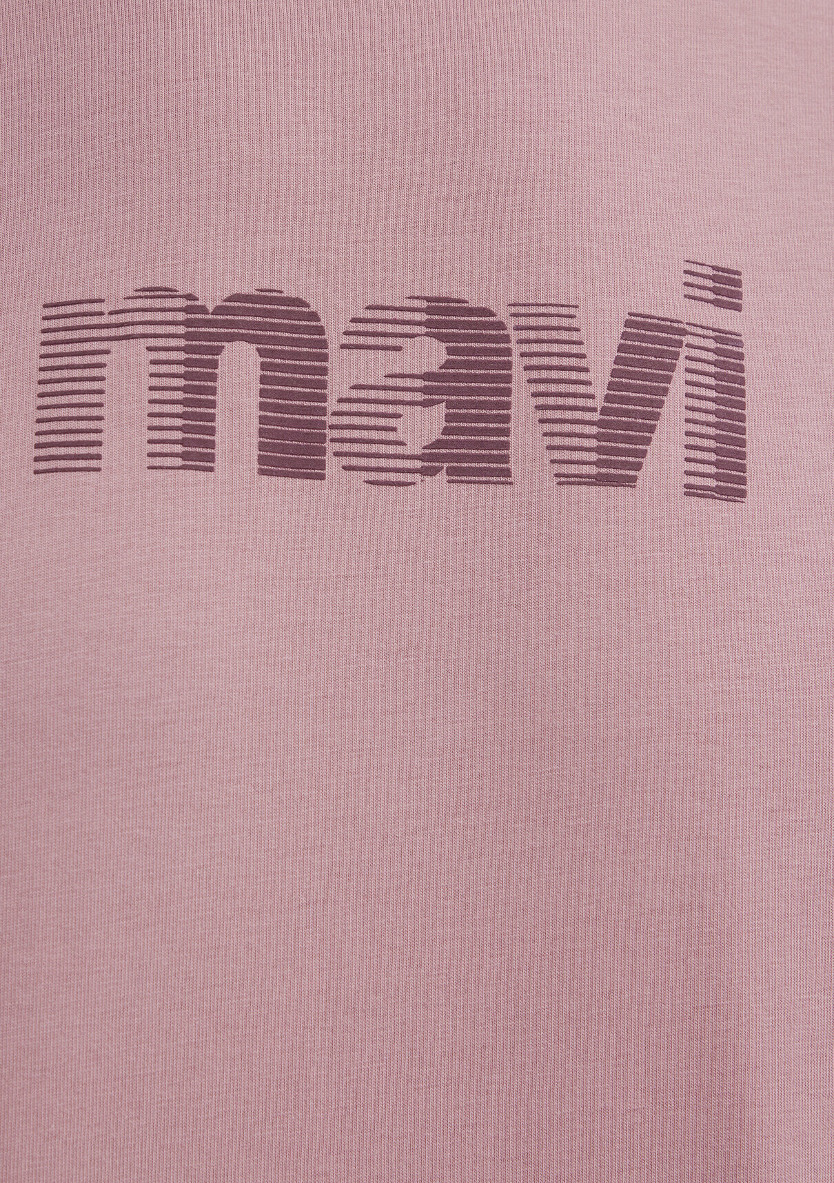 Mavi Logo Baskılı Pembe Tişört görsel 7