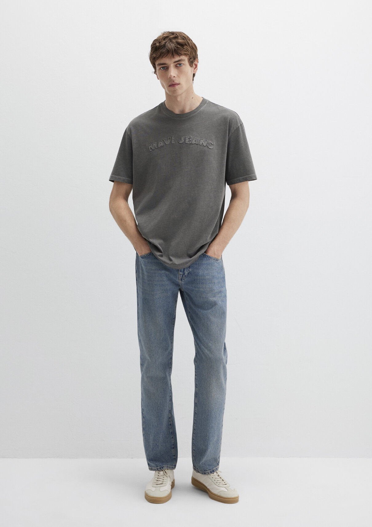 Mavi Jeans Baskılı Antrasit Tişört görsel 3