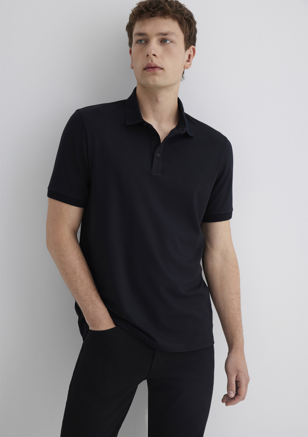 Mavi Soft-Premium Siyah Polo Tişört