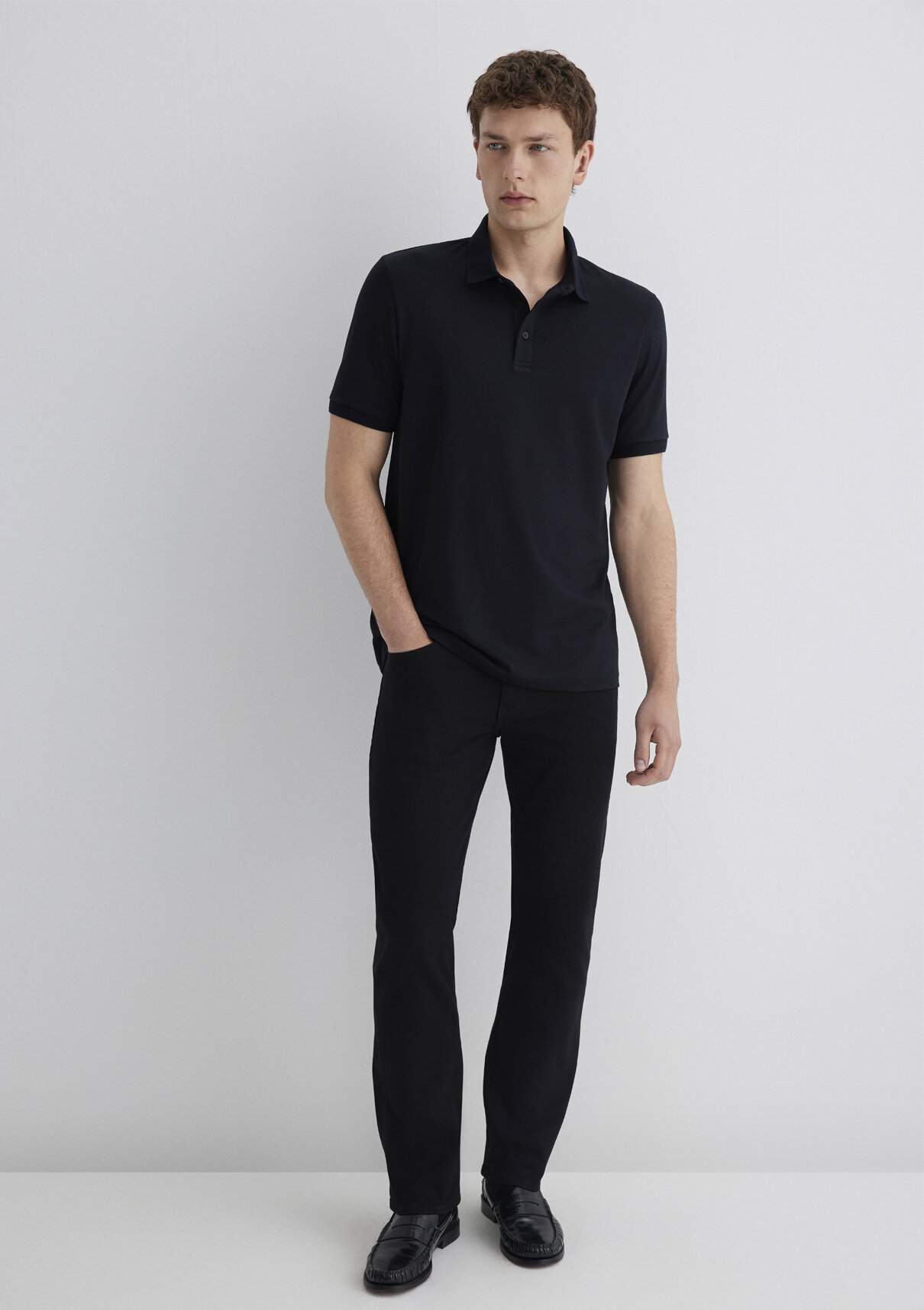 Mavi Soft-Premium Siyah Polo Tişört görsel 2