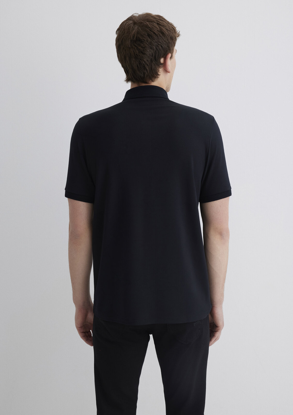 Mavi Soft-Premium Siyah Polo Tişört görsel 4