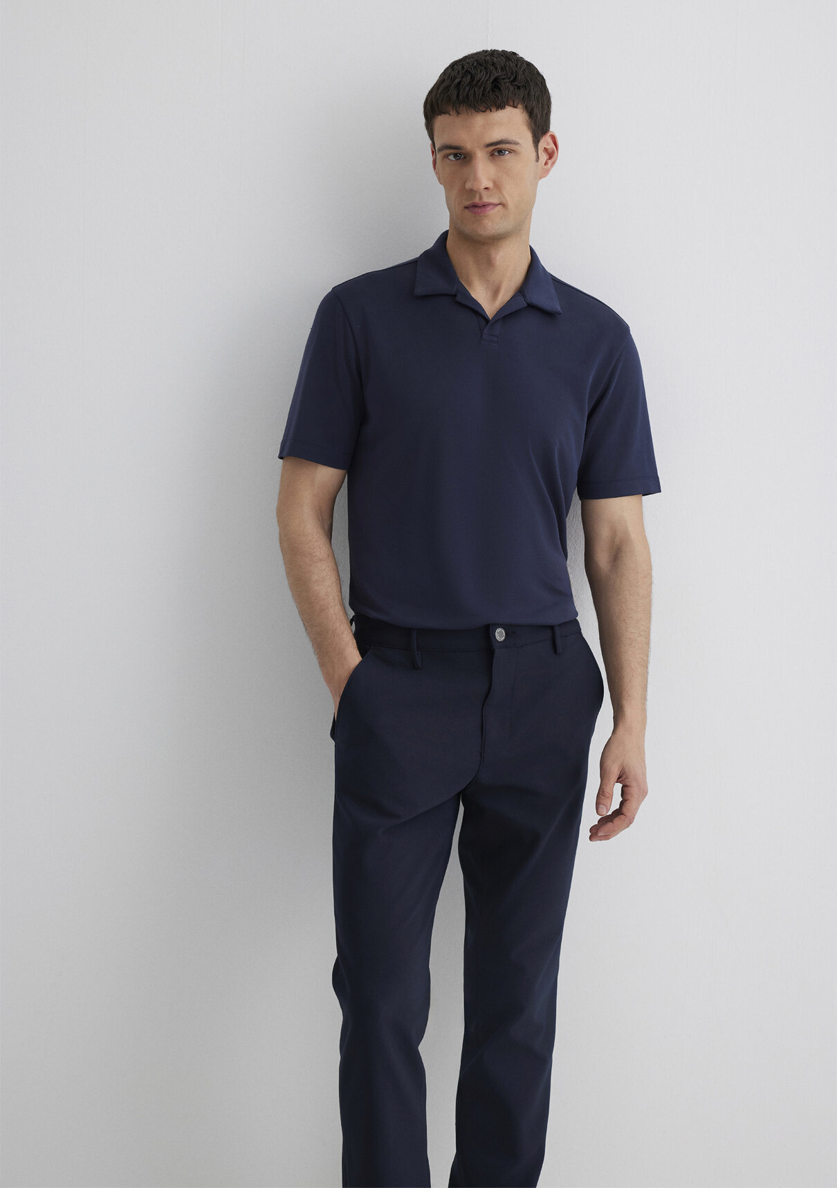 Mavi Soft-Premium Lacivert (TENCEL™) Modal Karışımlı Polo Tişört