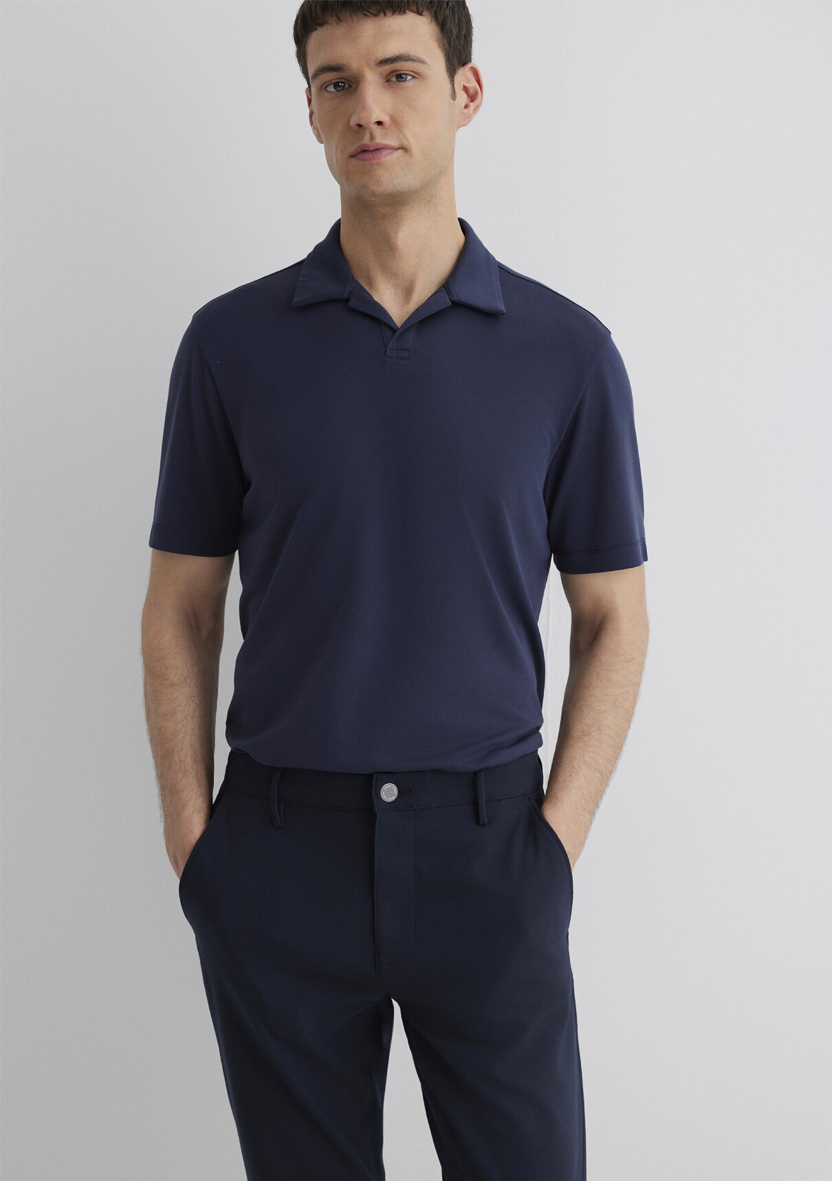 Mavi Soft-Premium Lacivert (TENCEL™) Modal Karışımlı Polo Tişört görsel 3
