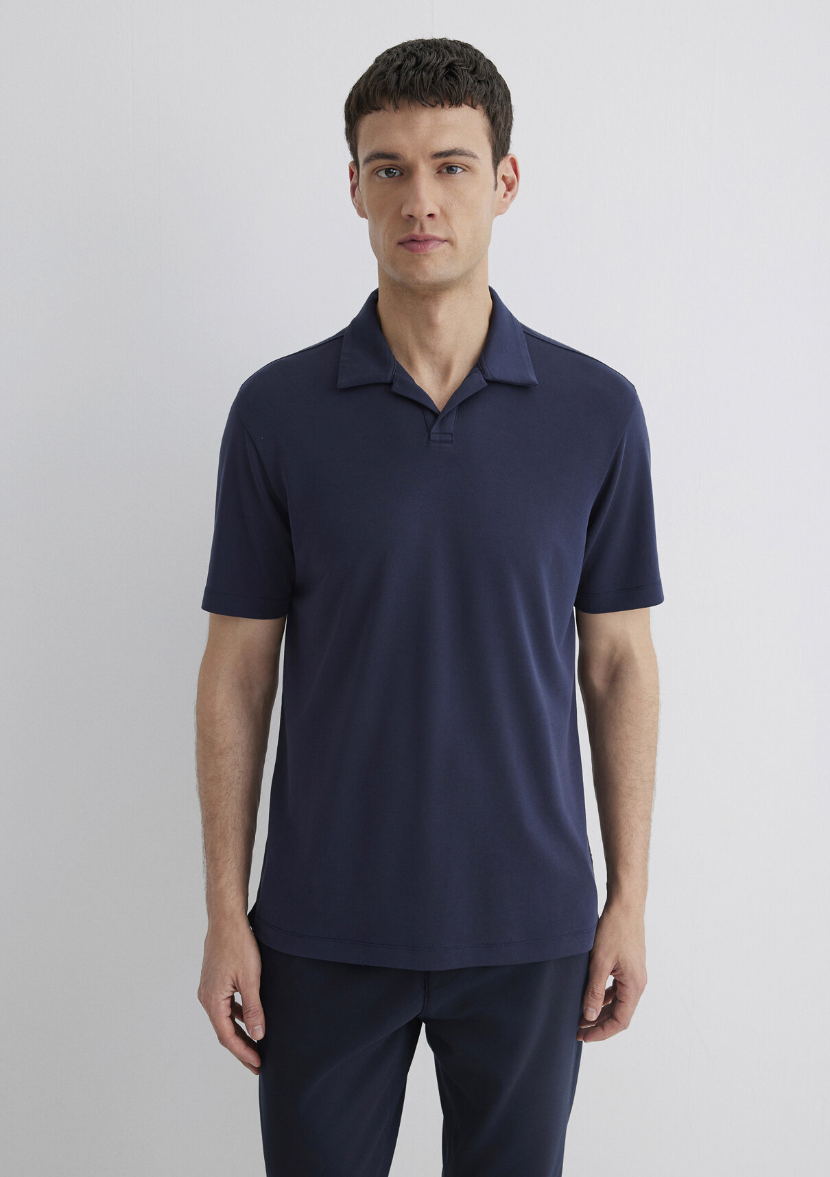 Mavi Soft-Premium Lacivert (TENCEL™) Modal Karışımlı Polo Tişört görsel 4