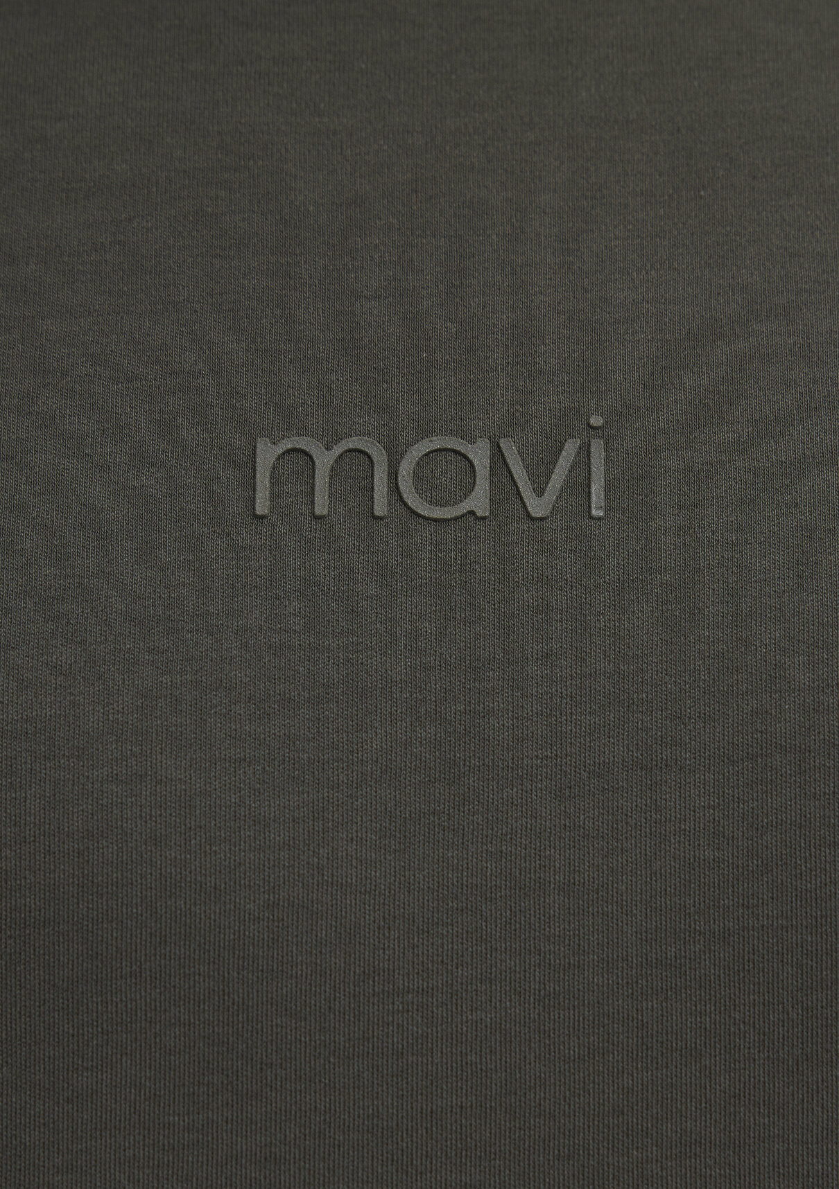 Mavi Logo Baskılı Haki Basic İnterlok Tişört görsel 8
