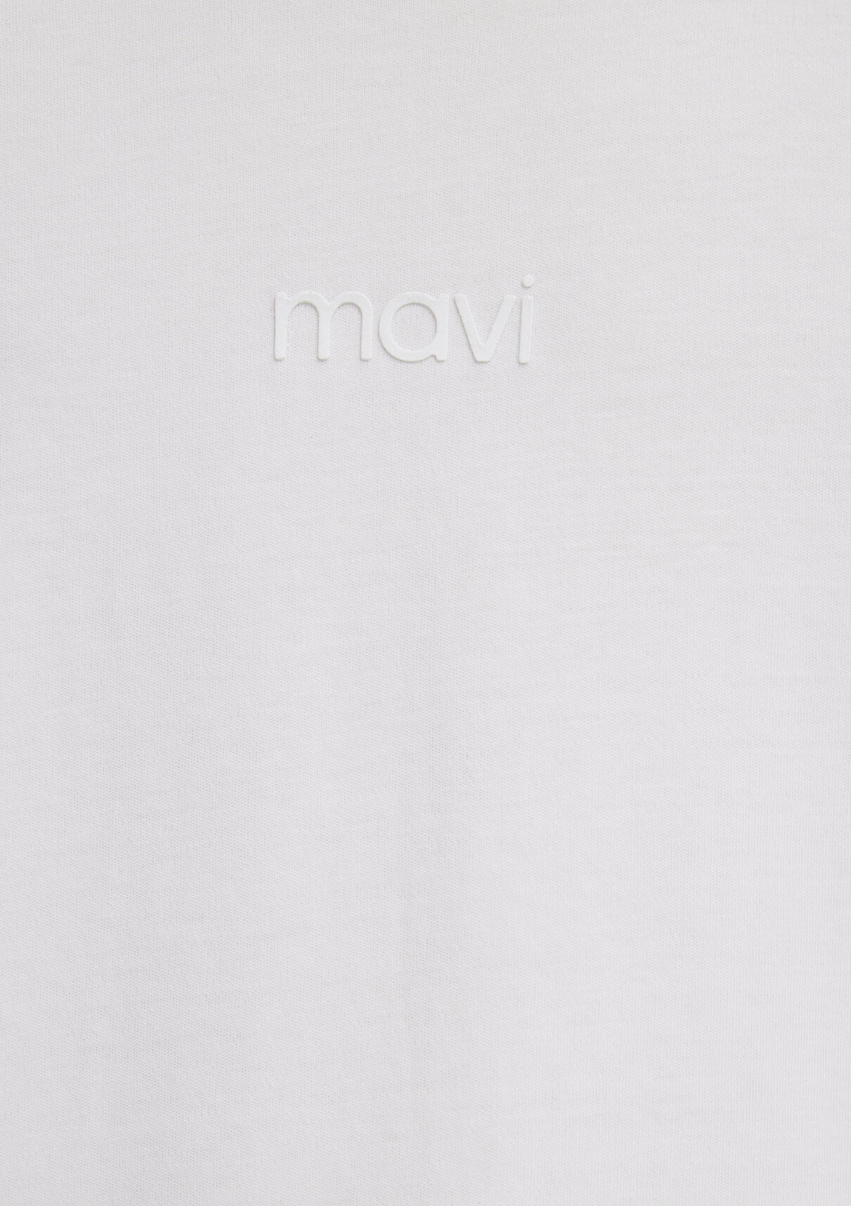 Mavi Logo Baskılı Beyaz Basic İnterlok Tişört görsel 8