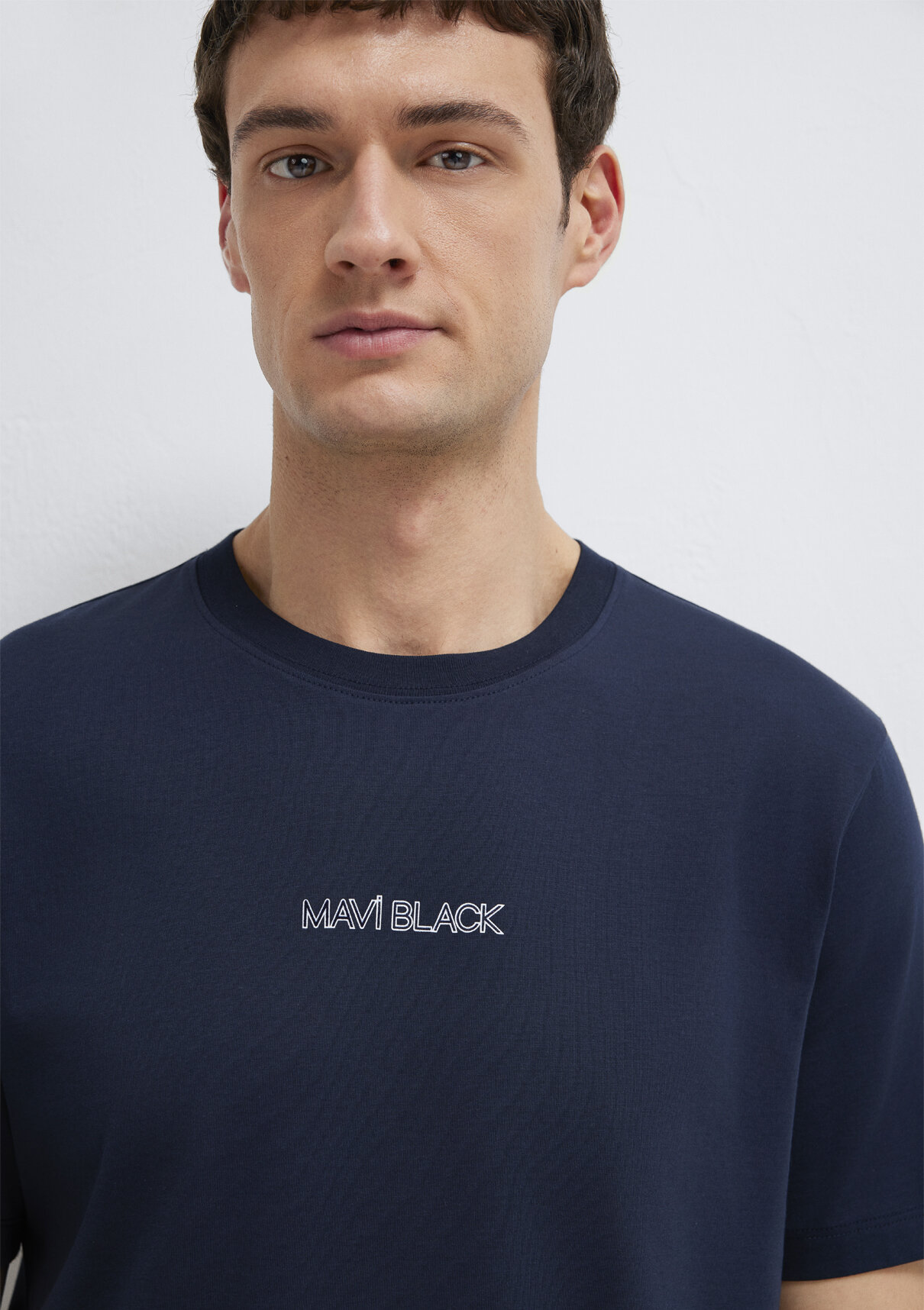 Mavi Black Lacivert Tişört görsel 6