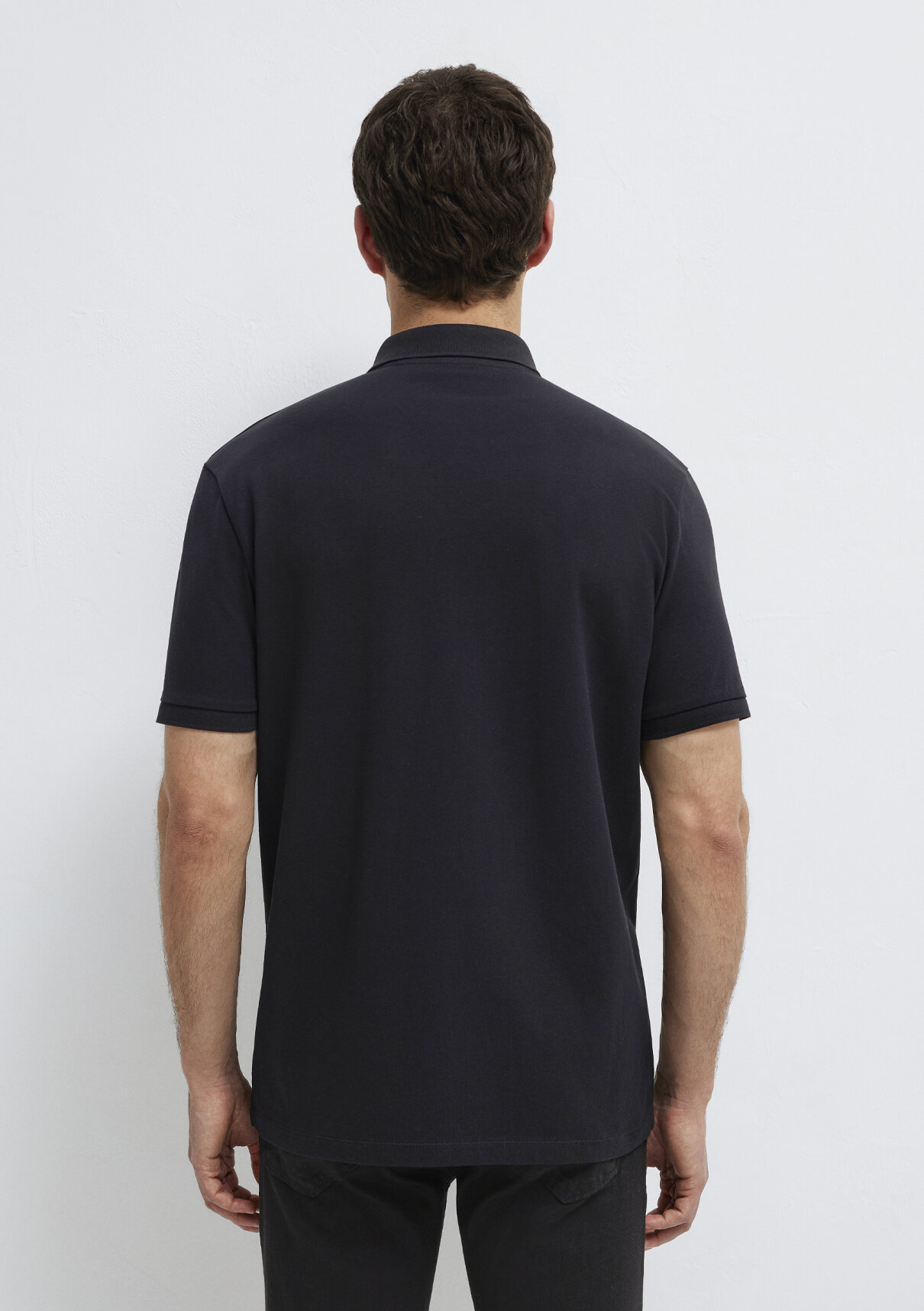 Mavi Black Fermuarlı Siyah Polo Tişört görsel 6