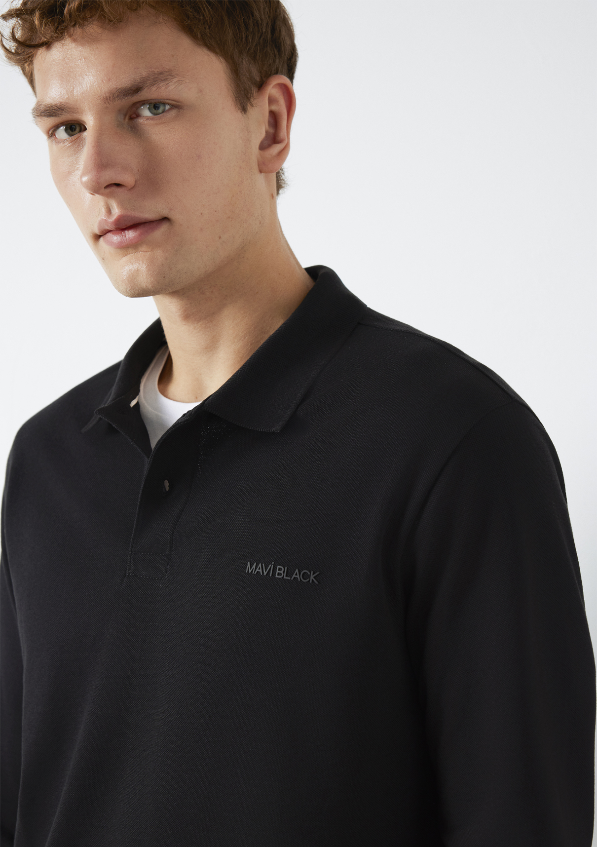 Mavi Black Uzun Kollu Siyah Polo Tişört