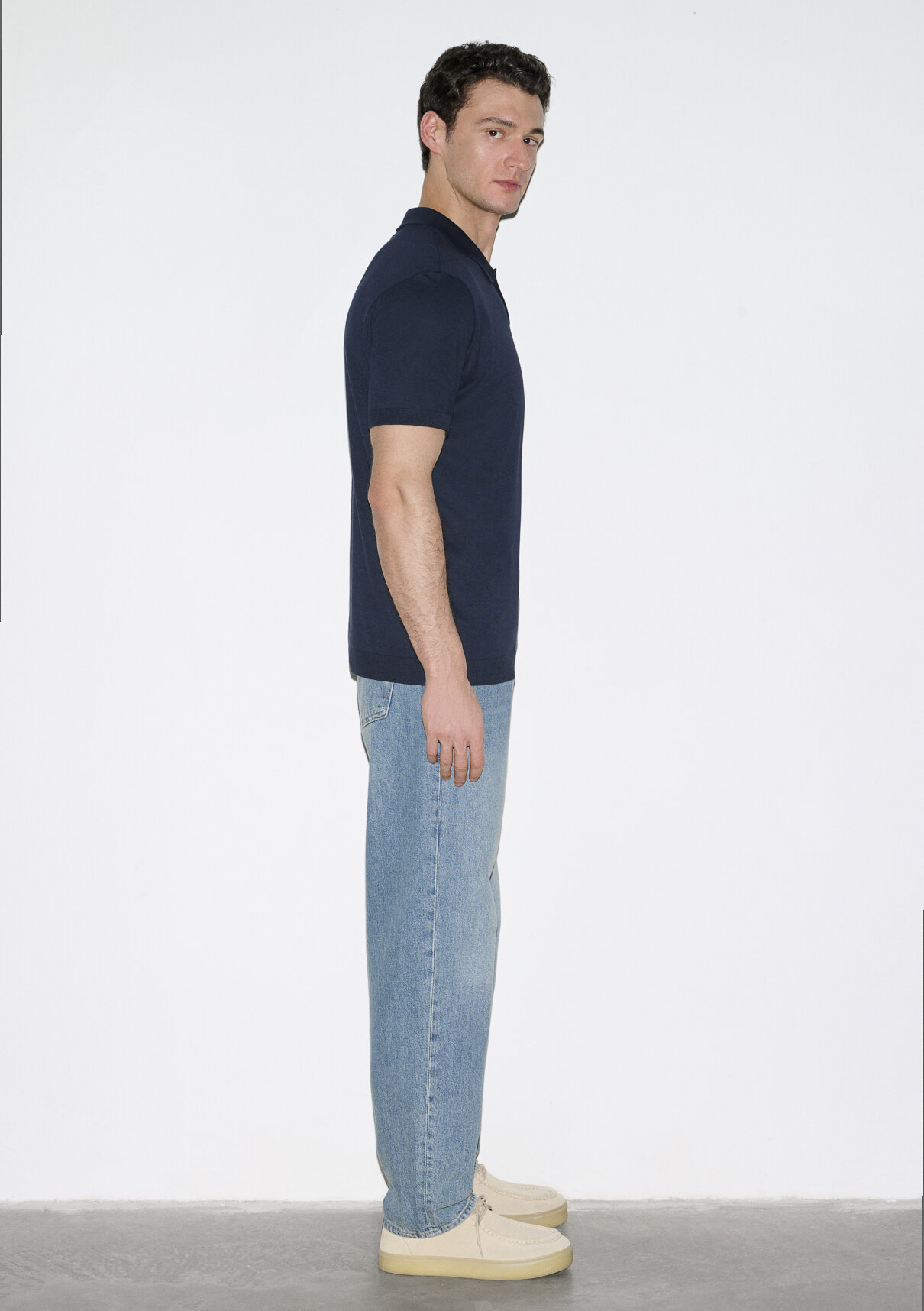 Mavi Lacivert (TENCEL™) Modal Karışımlı Polo Tişört görsel 6