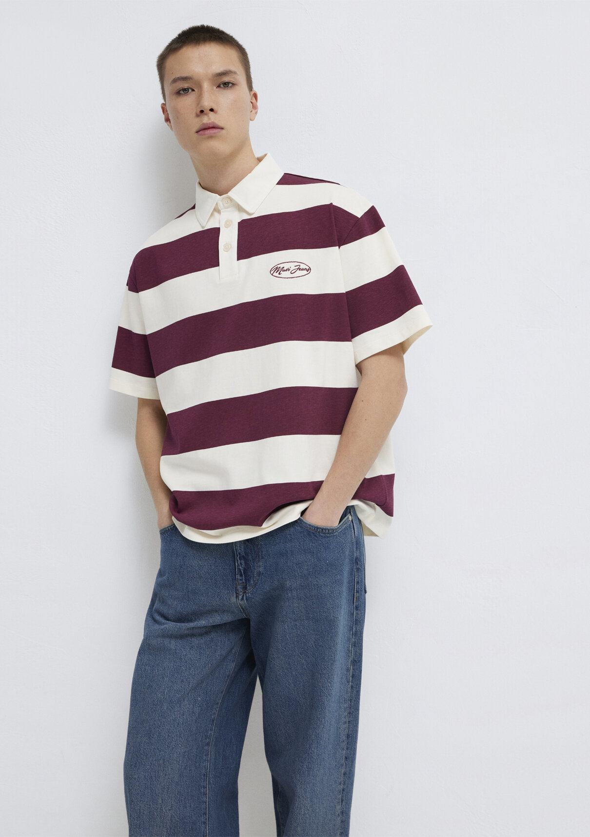 Mavi Jeans Çizgili Polo Tişört