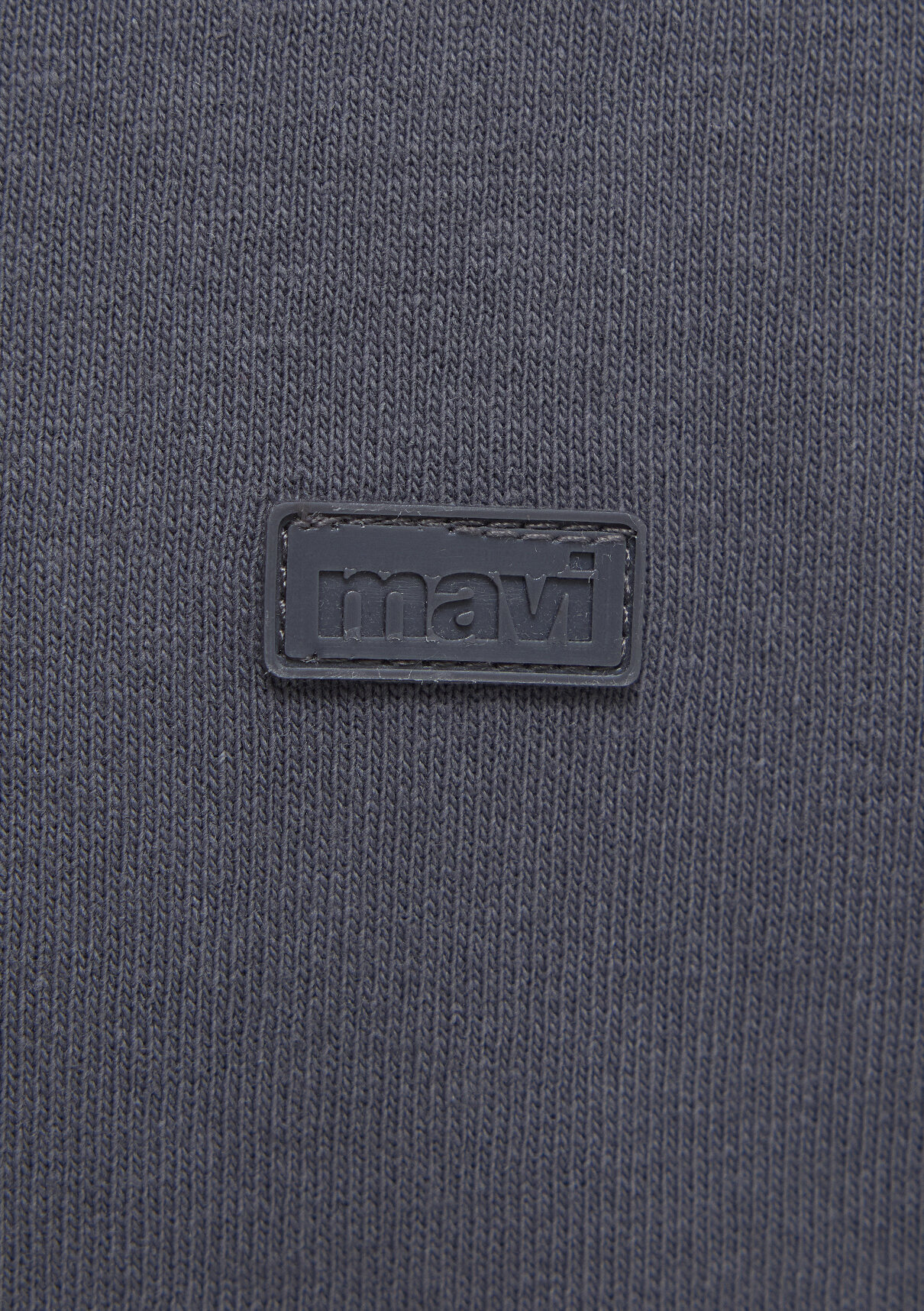 Mavi Silikon Logo Baskılı Antrasit Basic Tişört görsel 7