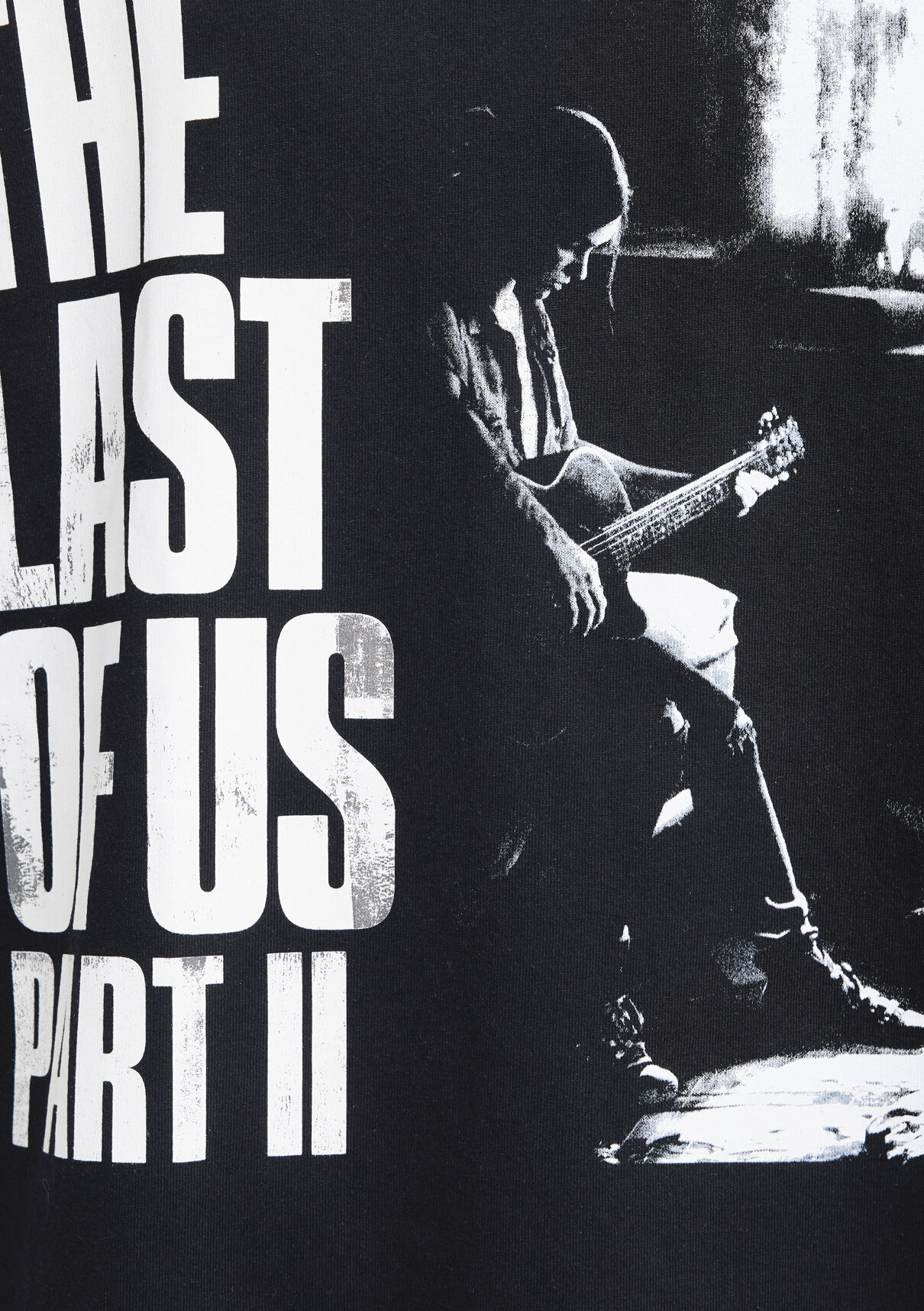 Mavi The Last Of Us Baskılı Siyah Tişört görsel 8