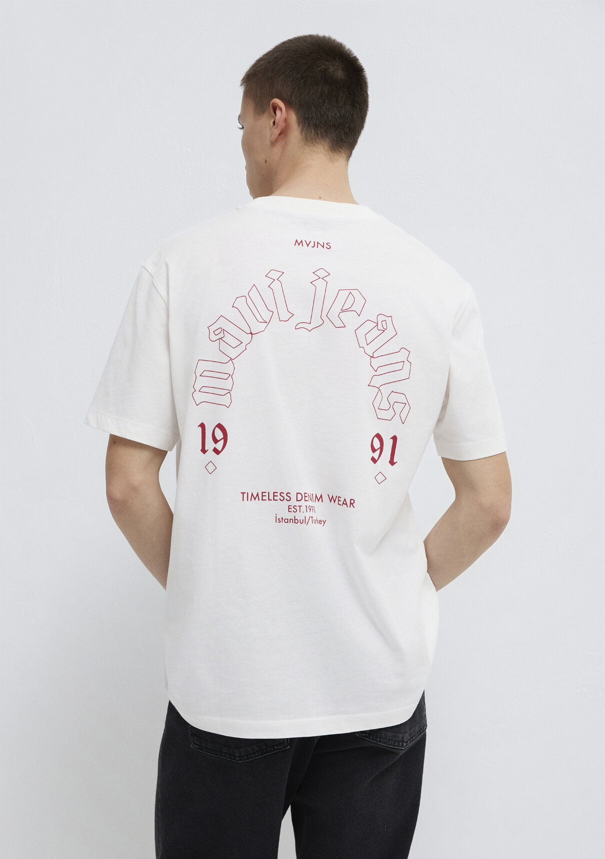 Mavi Jeans Baskılı Ekru Tişört görsel 3