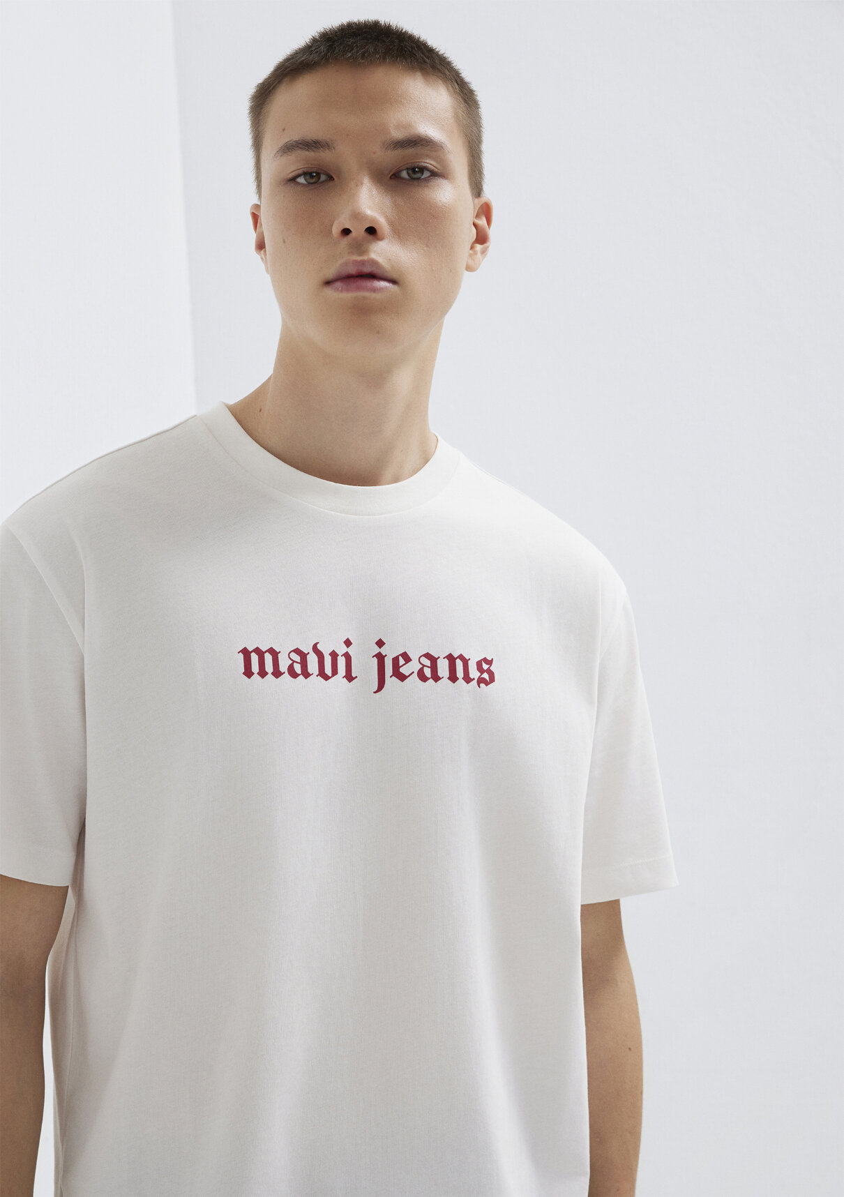 Mavi Jeans Baskılı Ekru Tişört görsel 4
