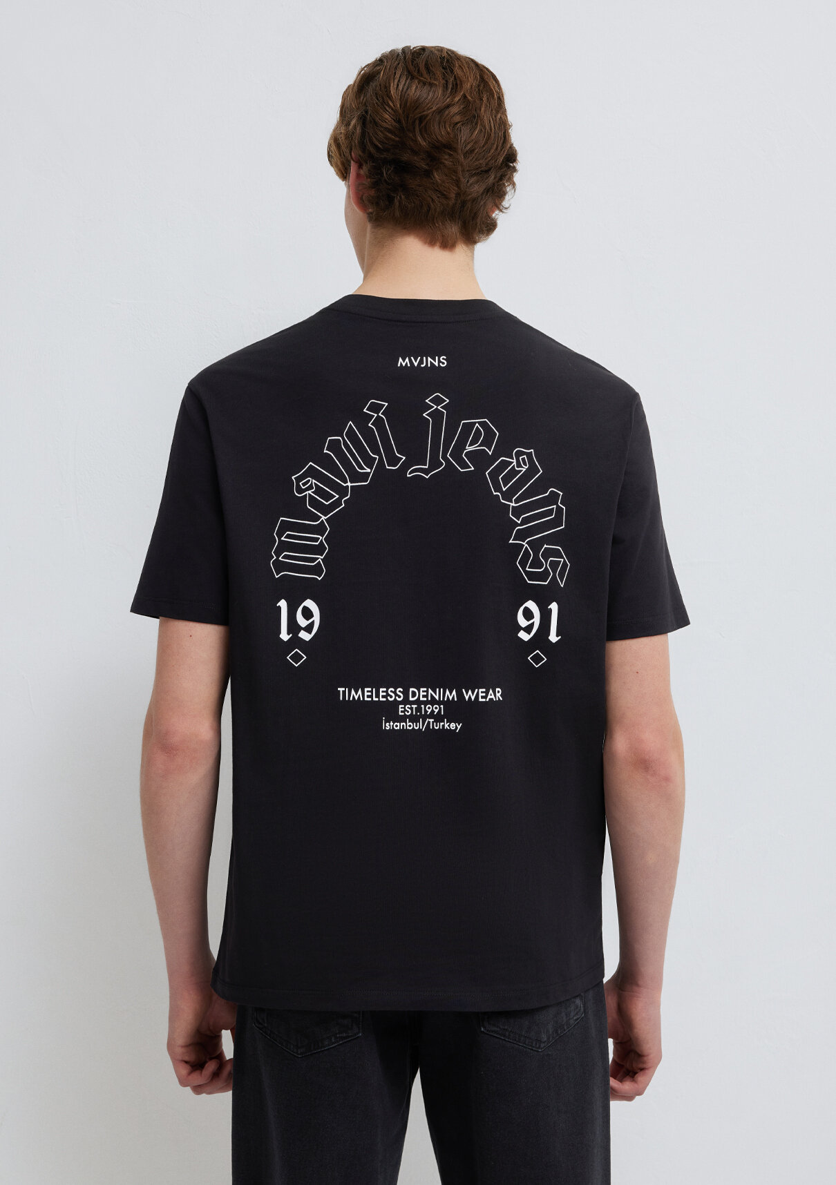 Mavi Jeans Baskılı Siyah Tişört görsel 7
