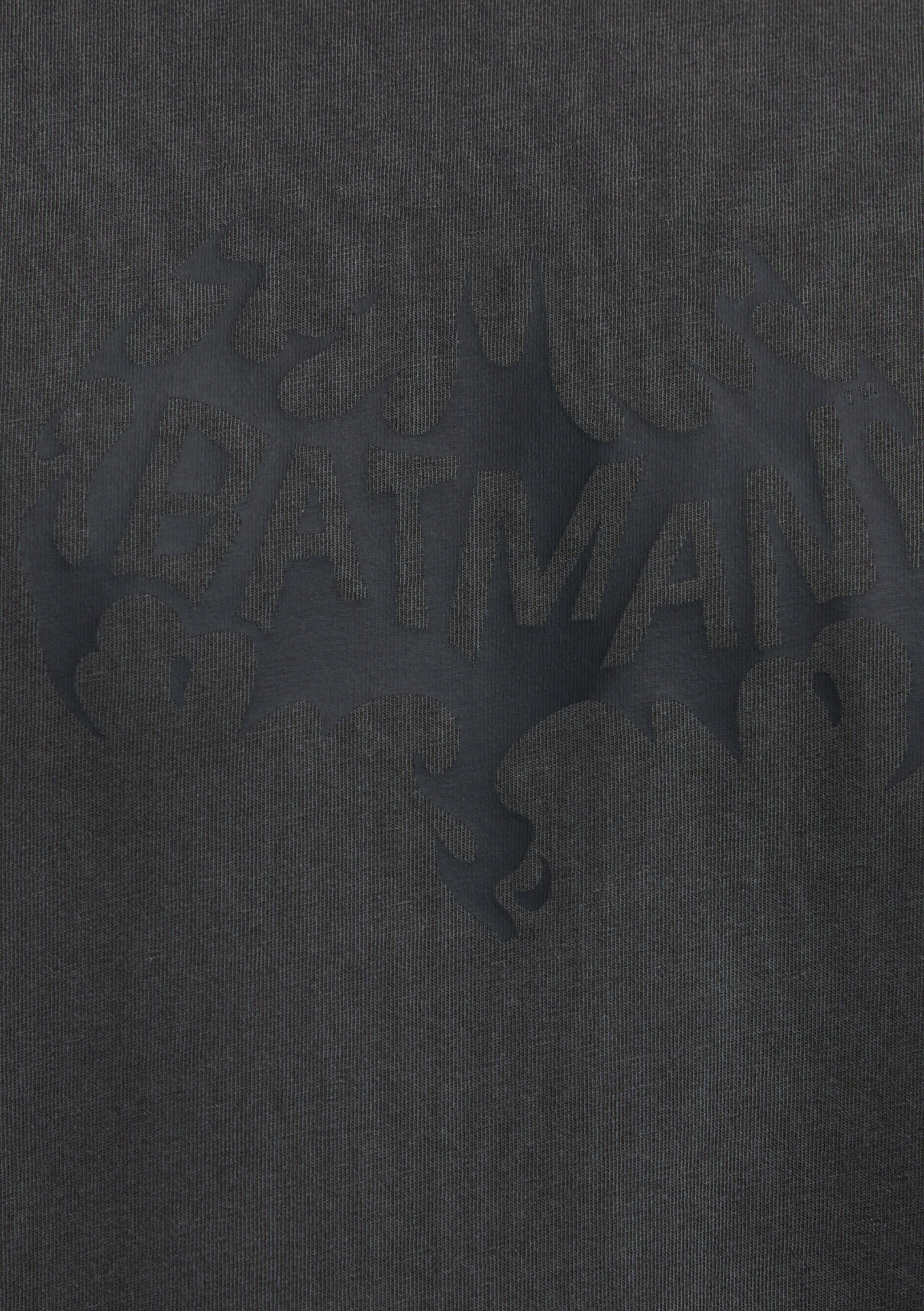 Mavi Batman Baskılı Antrasit Tişört görsel 8