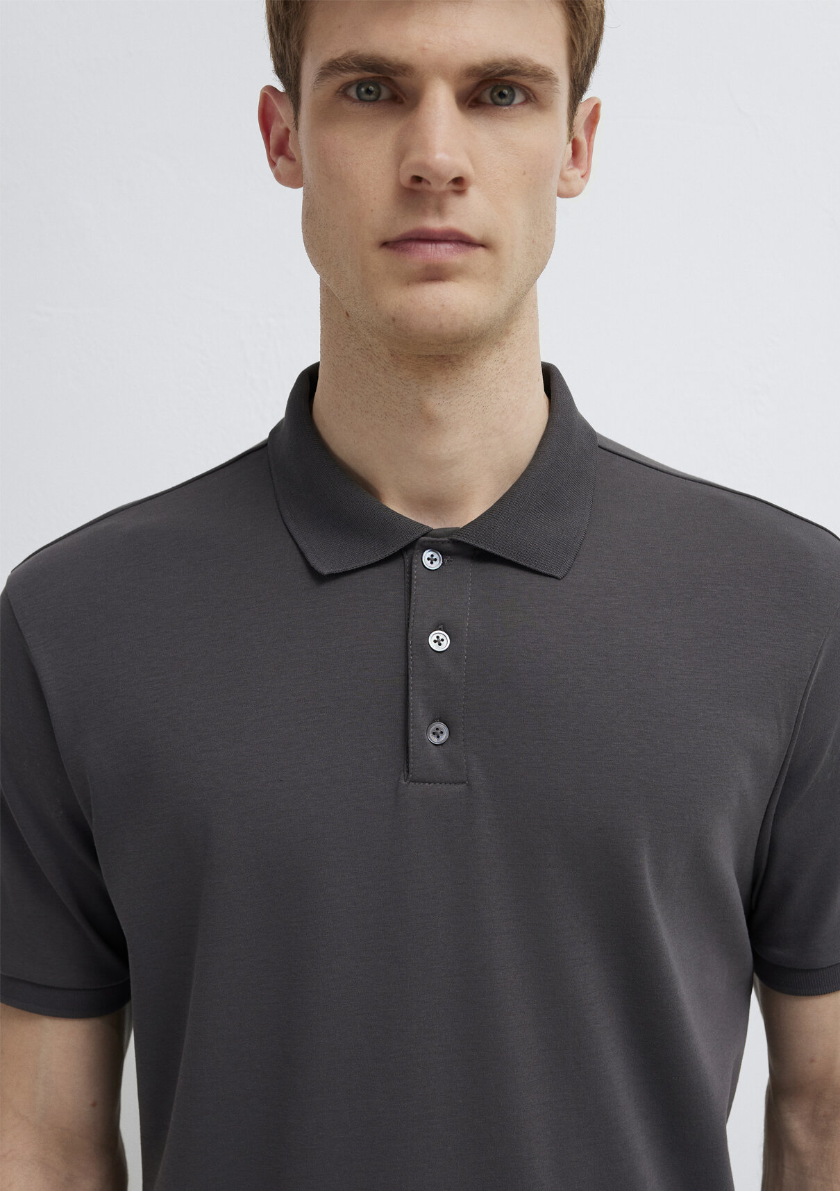 Mavi Soft Premium Antrasit Polo Tişört görsel 6