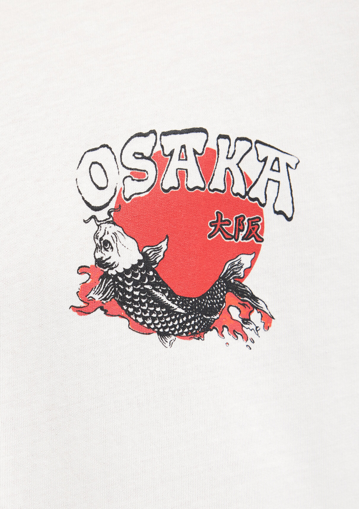 Mavi Osaka Baskılı Ekru Tişört görsel 8