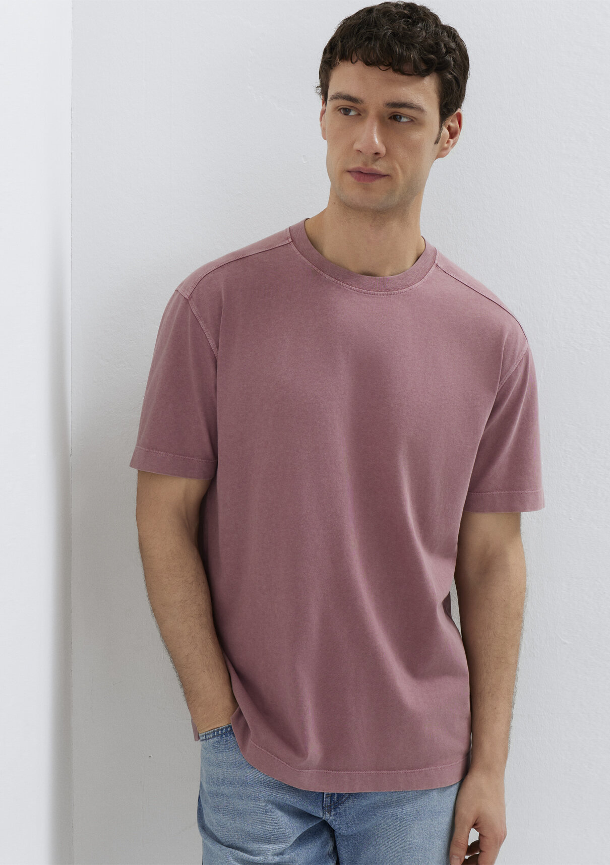 Mavi Pembe Basic Tişört görsel 3