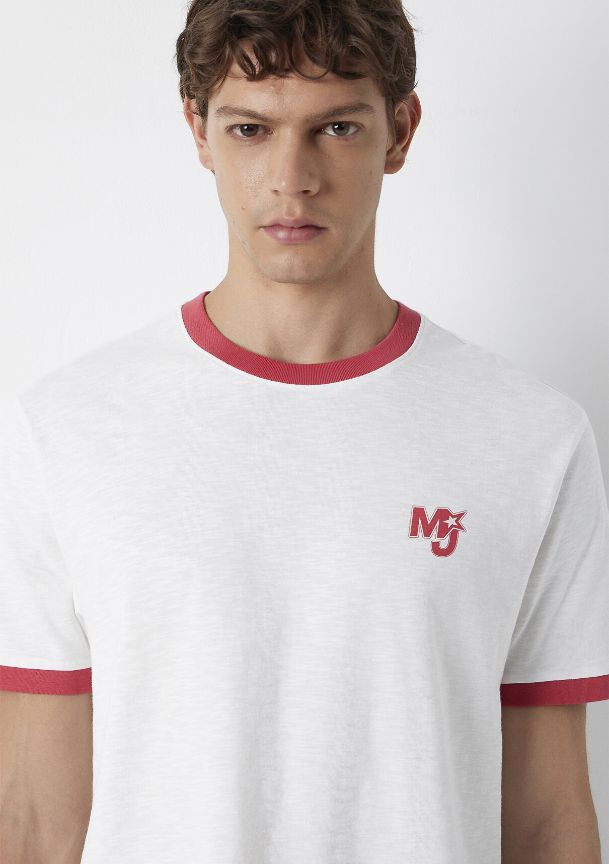 Mavi MJ Baskılı Ekru Tişört görsel 6
