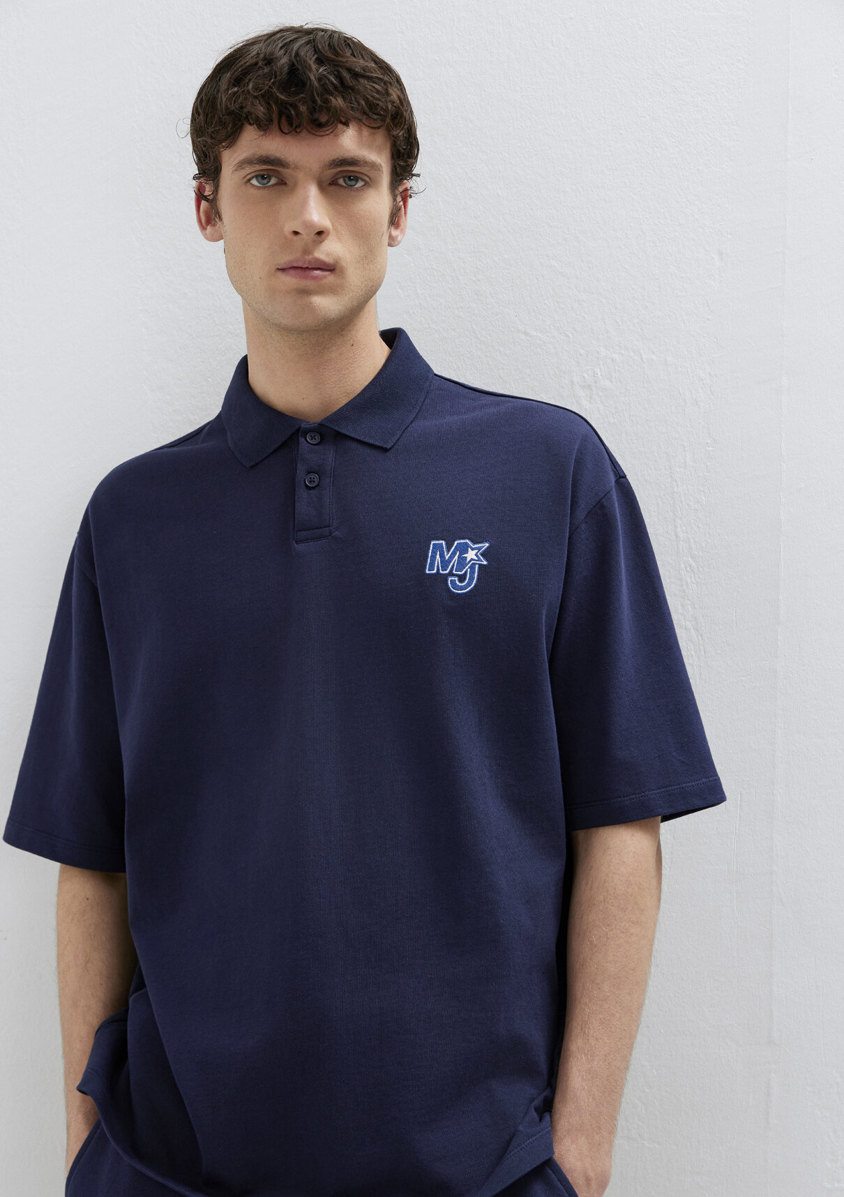 Mavi MJ Patch Logo Lacivert Polo Tişört