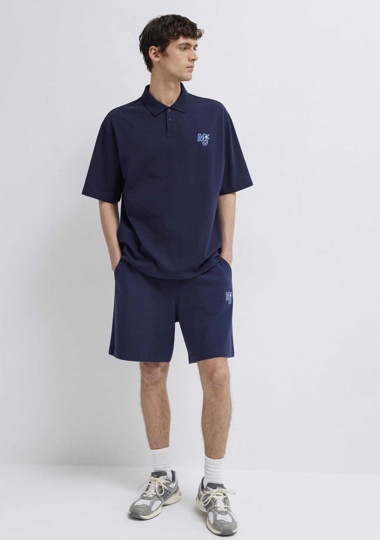 Mavi MJ Patch Logo Lacivert Polo Tişört görsel 2