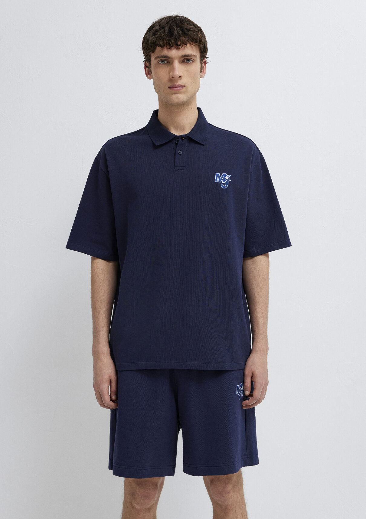 Mavi MJ Patch Logo Lacivert Polo Tişört görsel 3