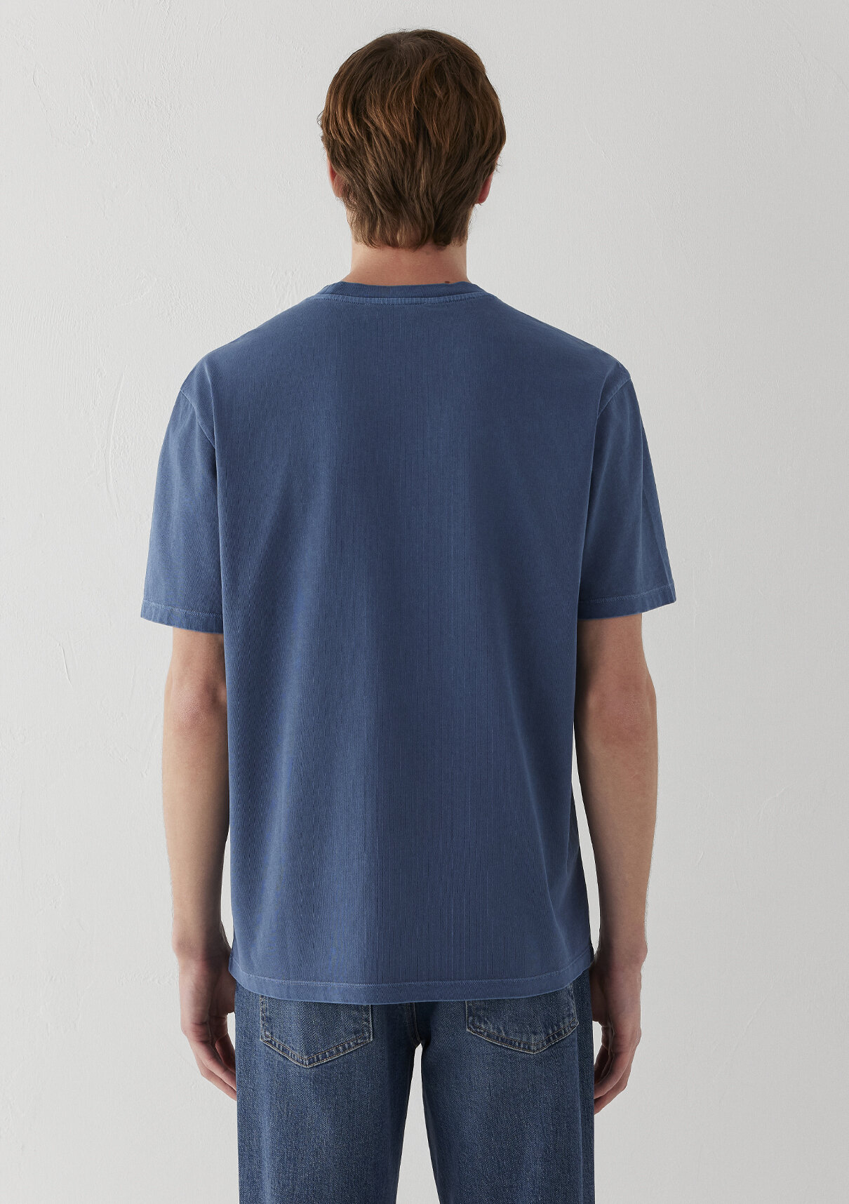 Mavi Logo Baskılı Lacivert Tişört görsel 4