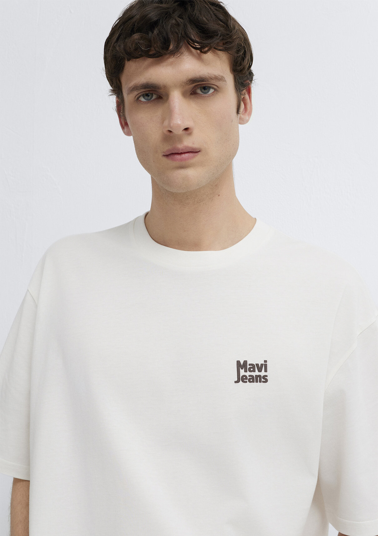 Mavi Jeans Baskılı Ekru Tişört