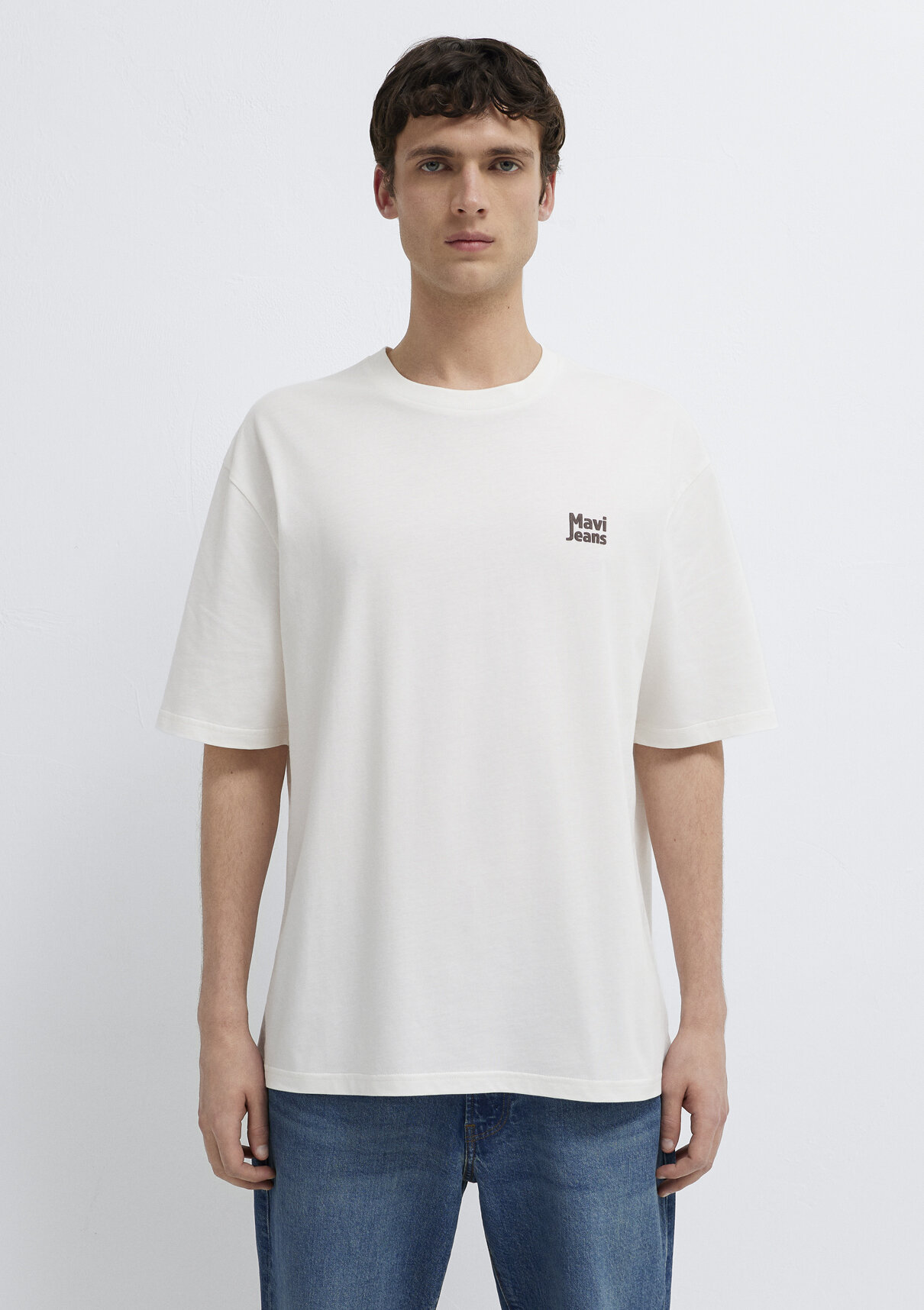 Mavi Jeans Baskılı Ekru Tişört görsel 3
