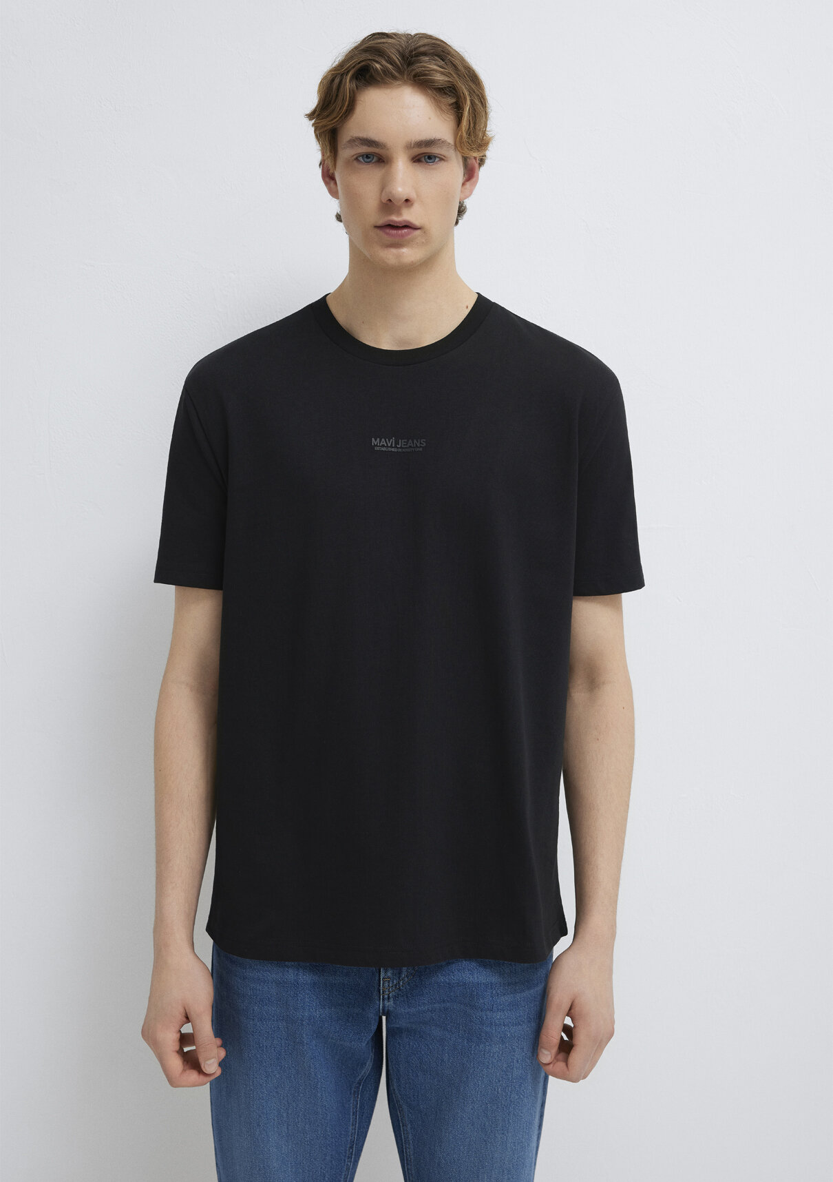 Mavi Jeans Baskılı Siyah Tişört görsel 2