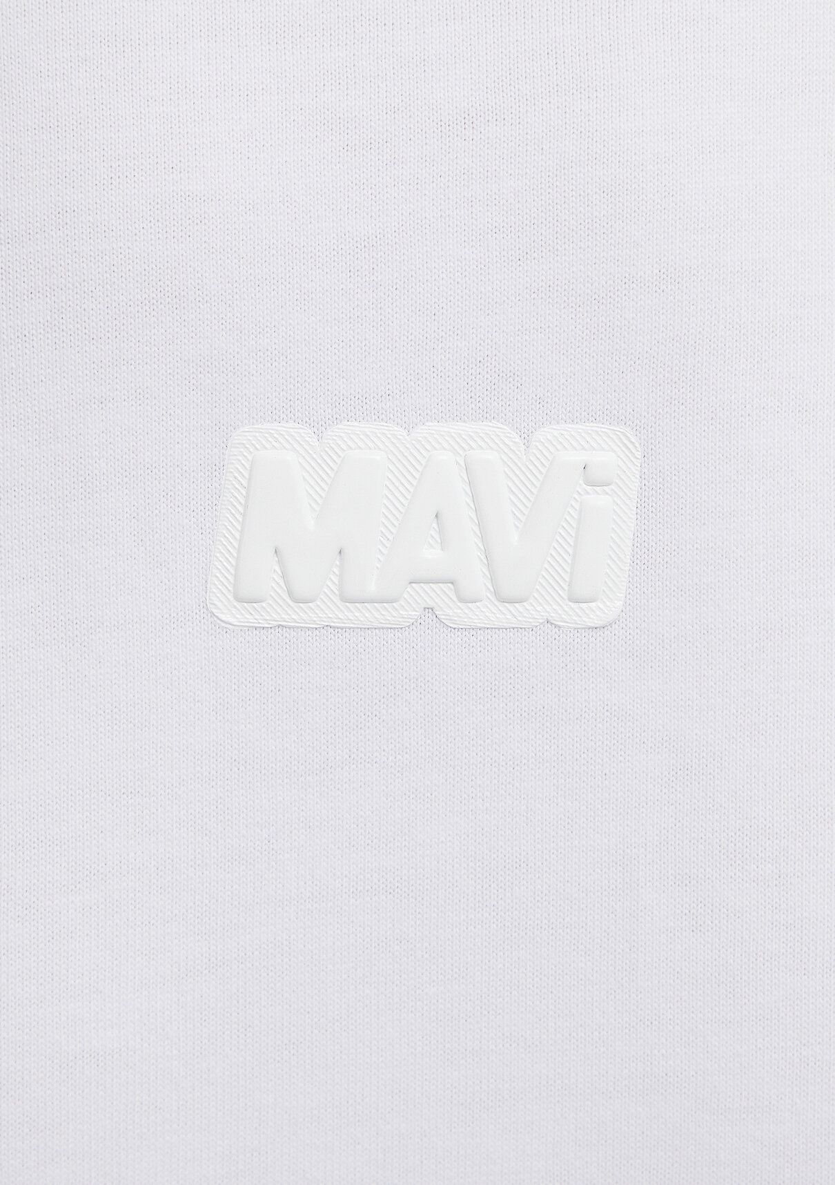 Mavi Logo Baskılı Beyaz Tişört görsel 7