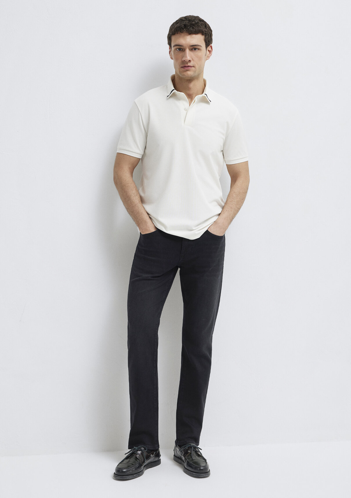 Mavi Soft-Premium Ekru Polo Tişört görsel 2